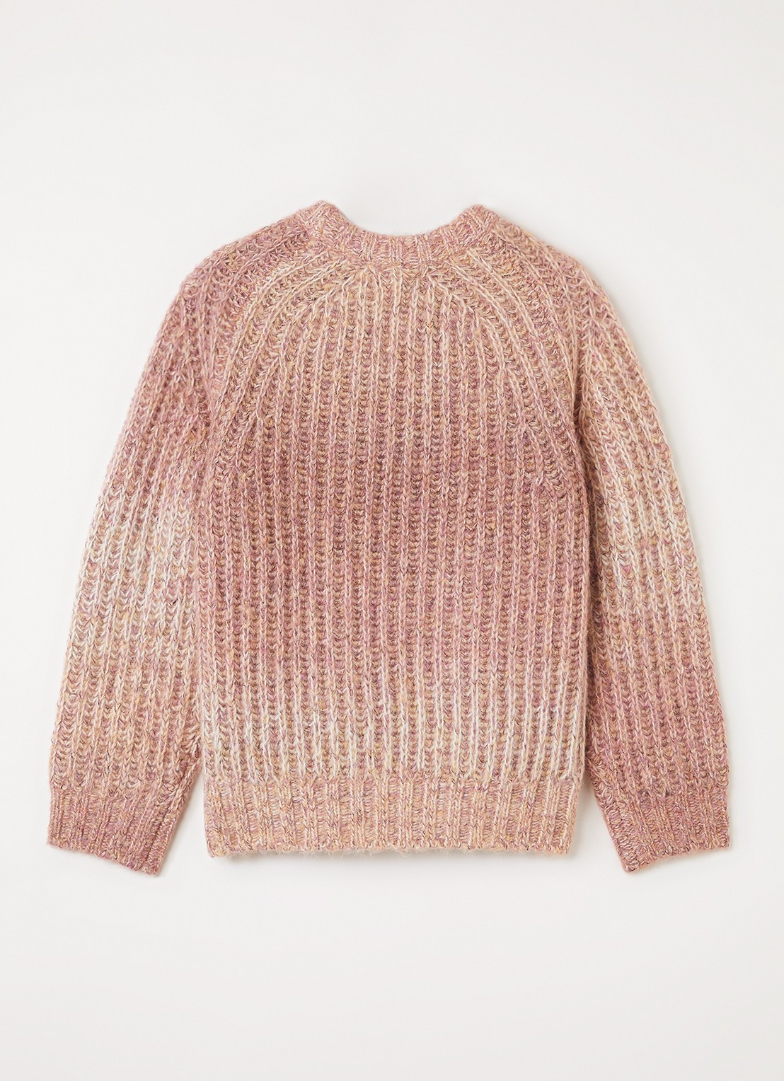 Molo Bosse grofgebreide trui in wolblend - voorkant 2 beige