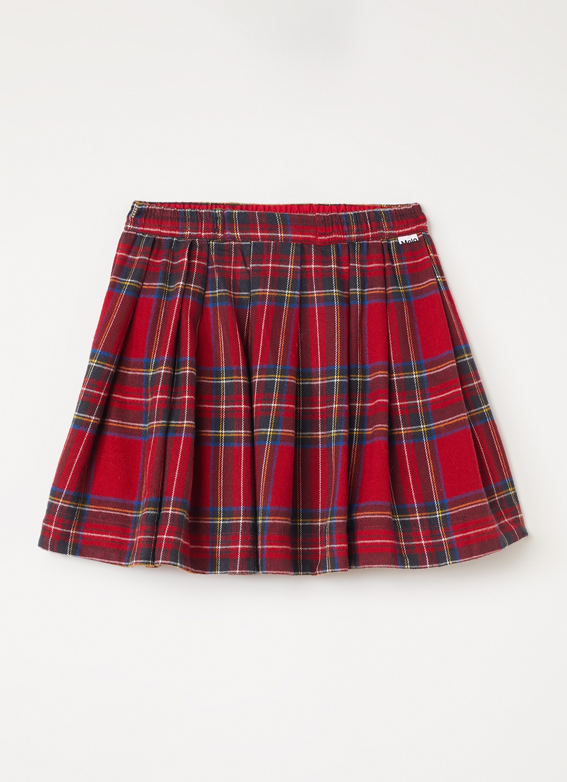 Molo Breeta rok met ruitdessin - voorkant rood