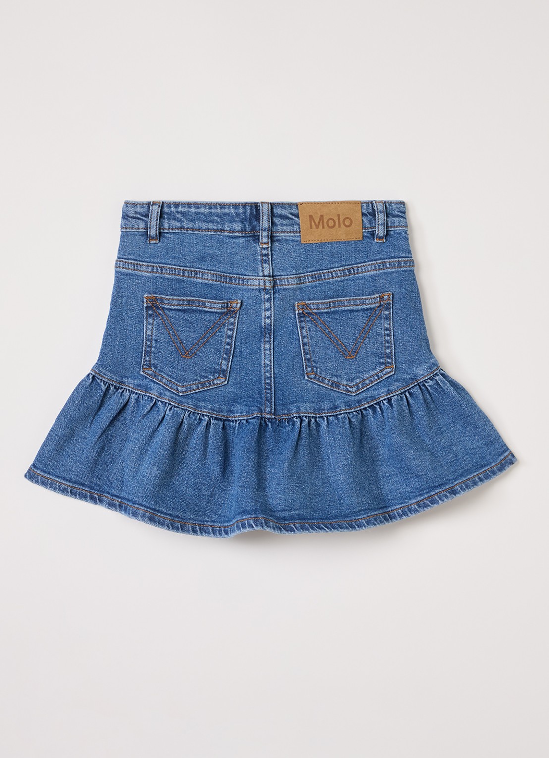 Molo Bridget rok van  katoen - achterkant indigo