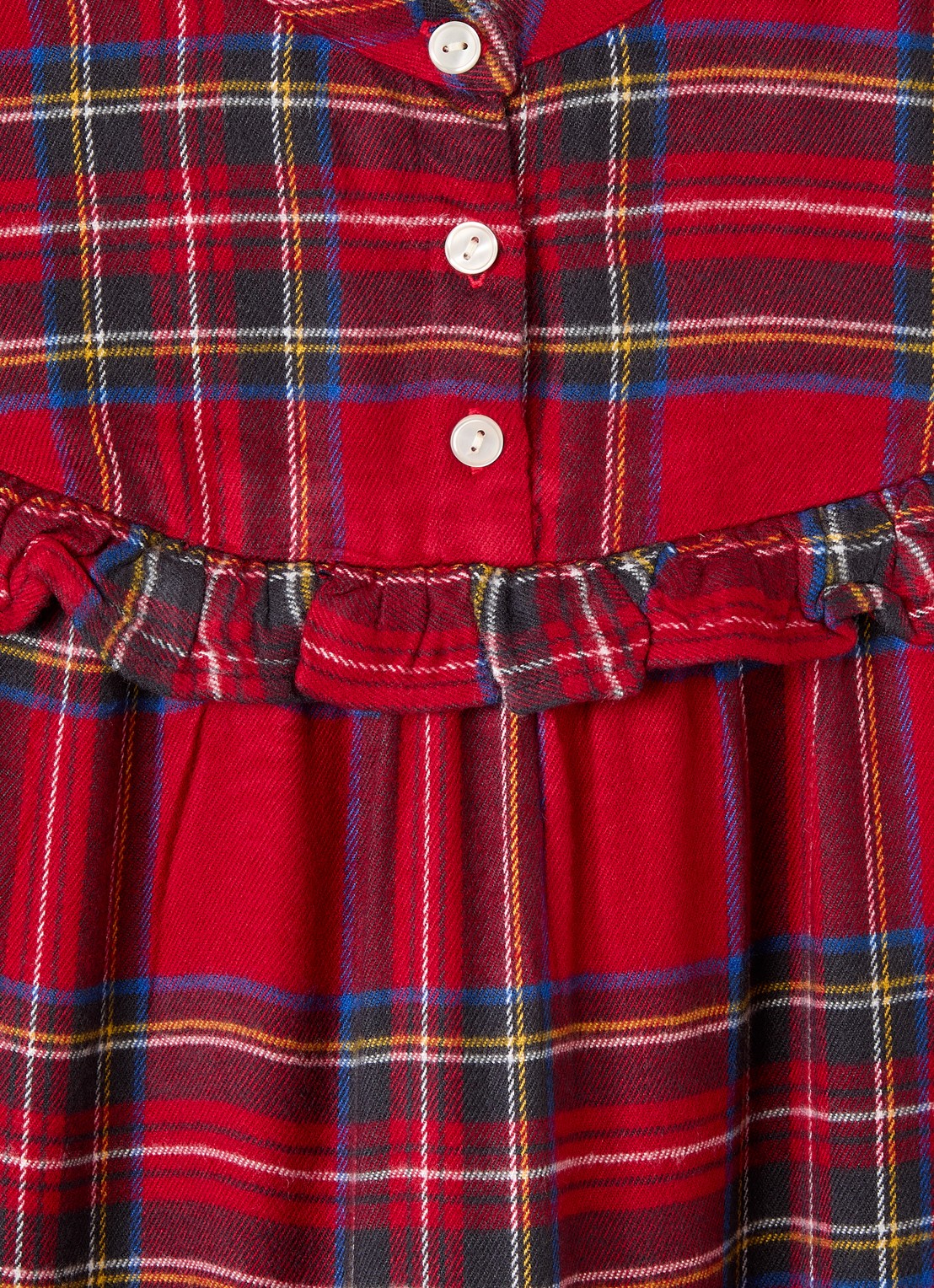 Molo Cibbe tuniekjurk met ruitdessin - detail 3 donkerrood