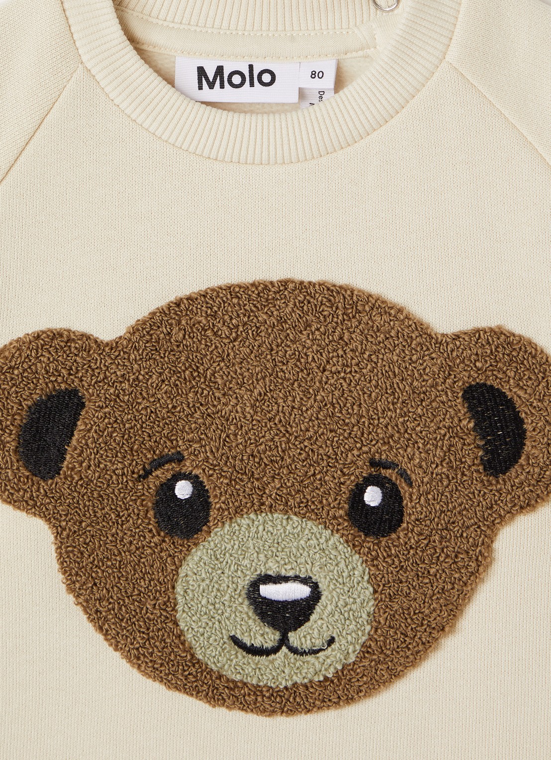 Molo Disc sweater met print - detail 3 beige