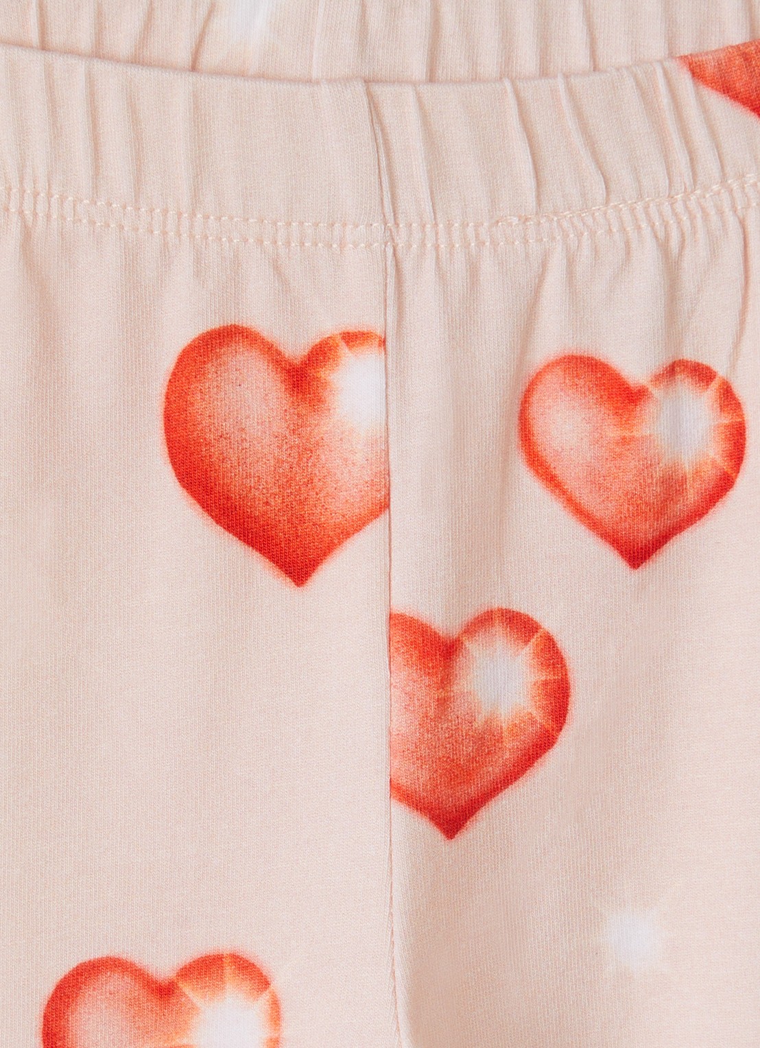 Molo Elas legging met print - detail 3 lichtroze