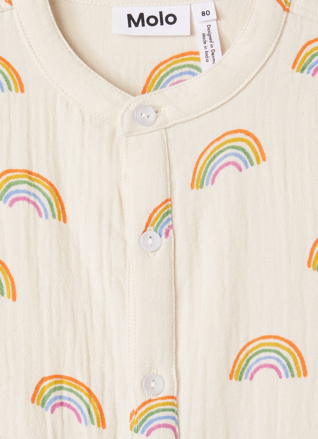 Molo Falkone babypak met print - detail beige