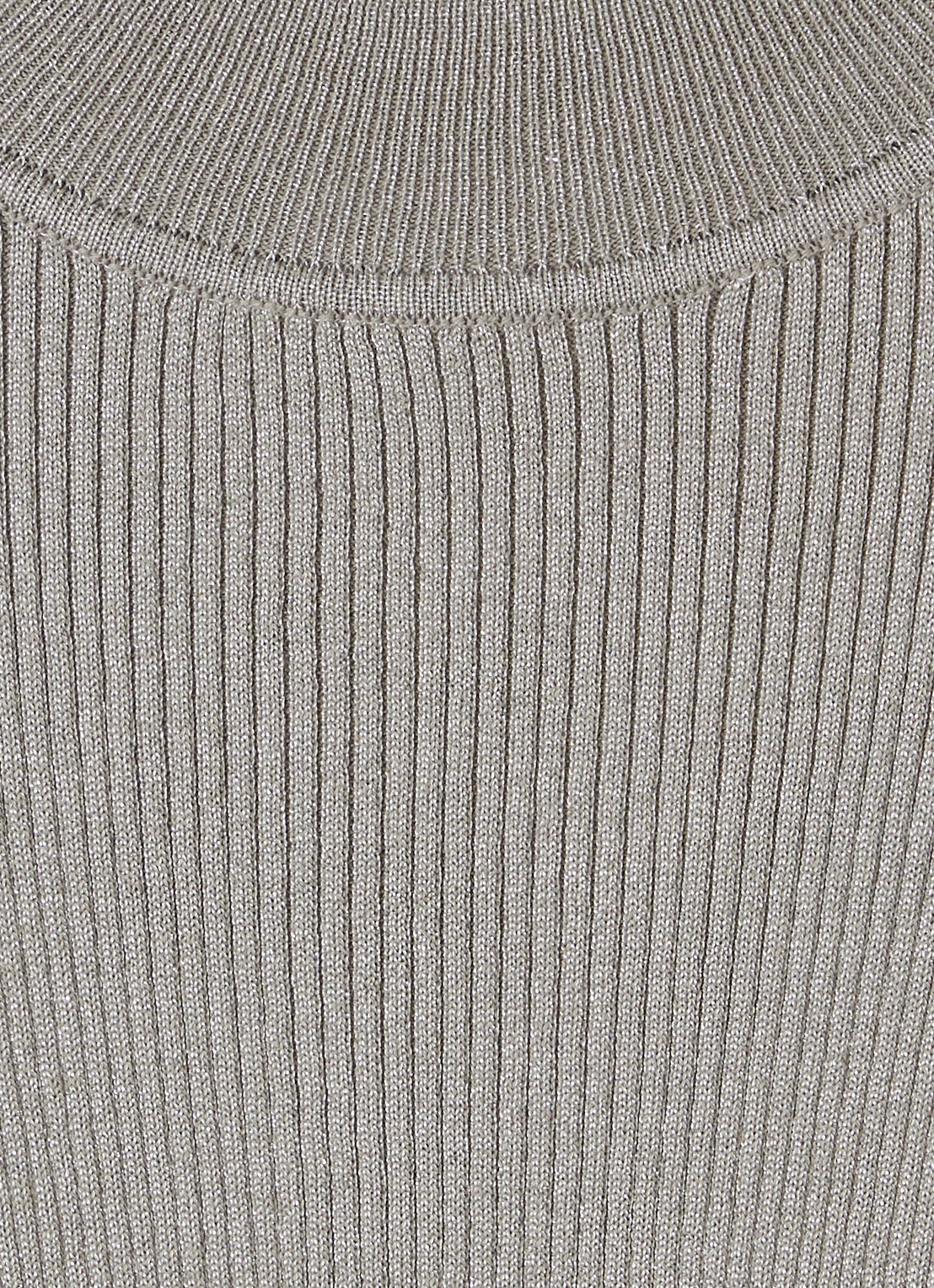 Molo Ginevra grofgebreide pullover met lurex - detail grijs
