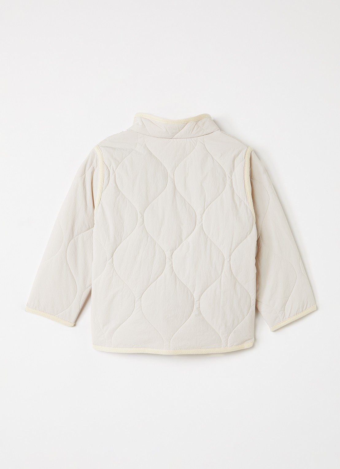 Molo Harrie gewatteerd jack met quilt patroon - achterkant 3 creme