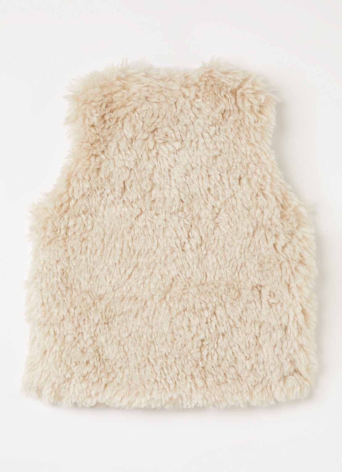 Molo Hatcha gilet van teddy - achterkant beige