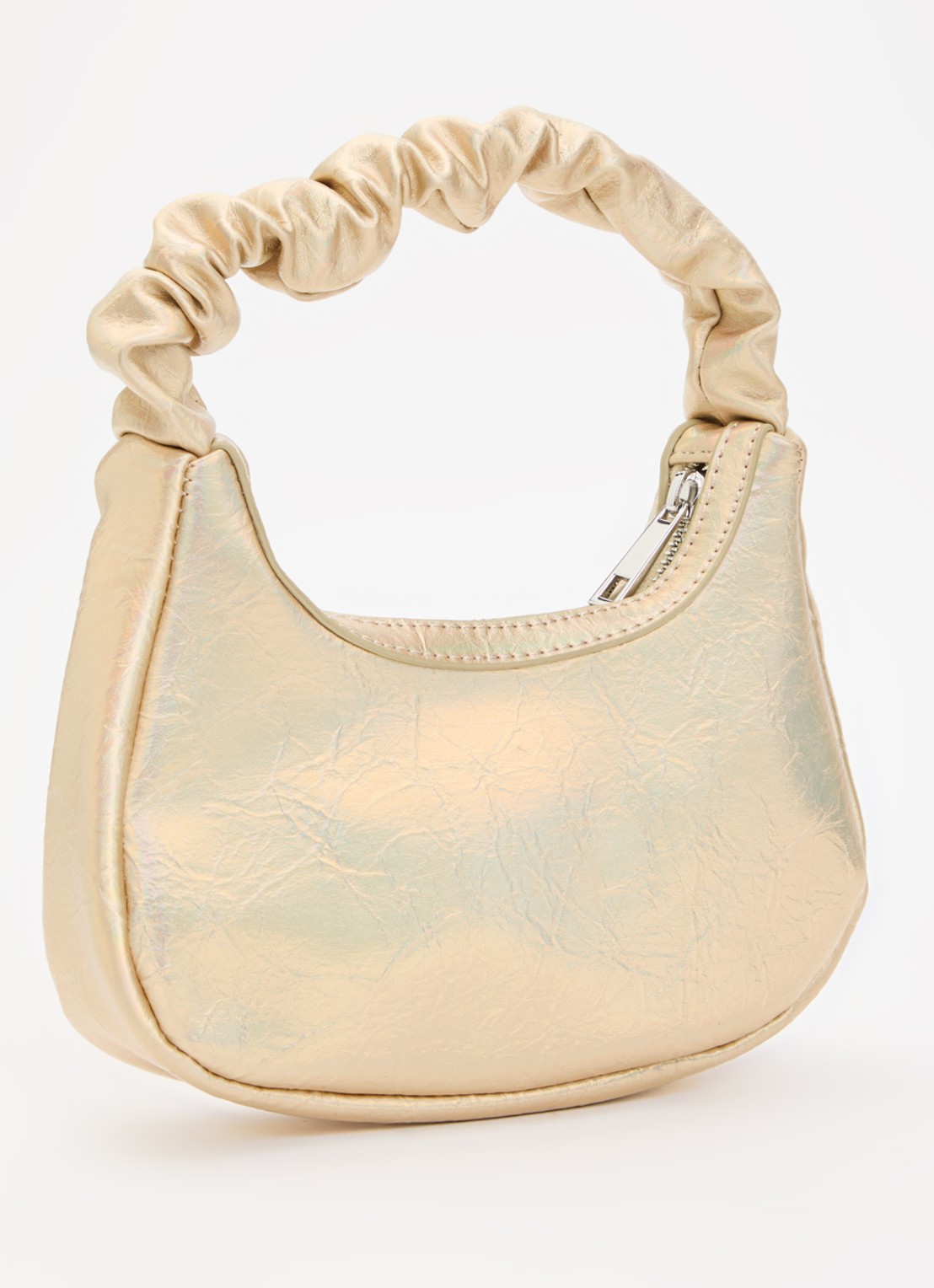 Molo June handtas met metallic finish - achterkant goud