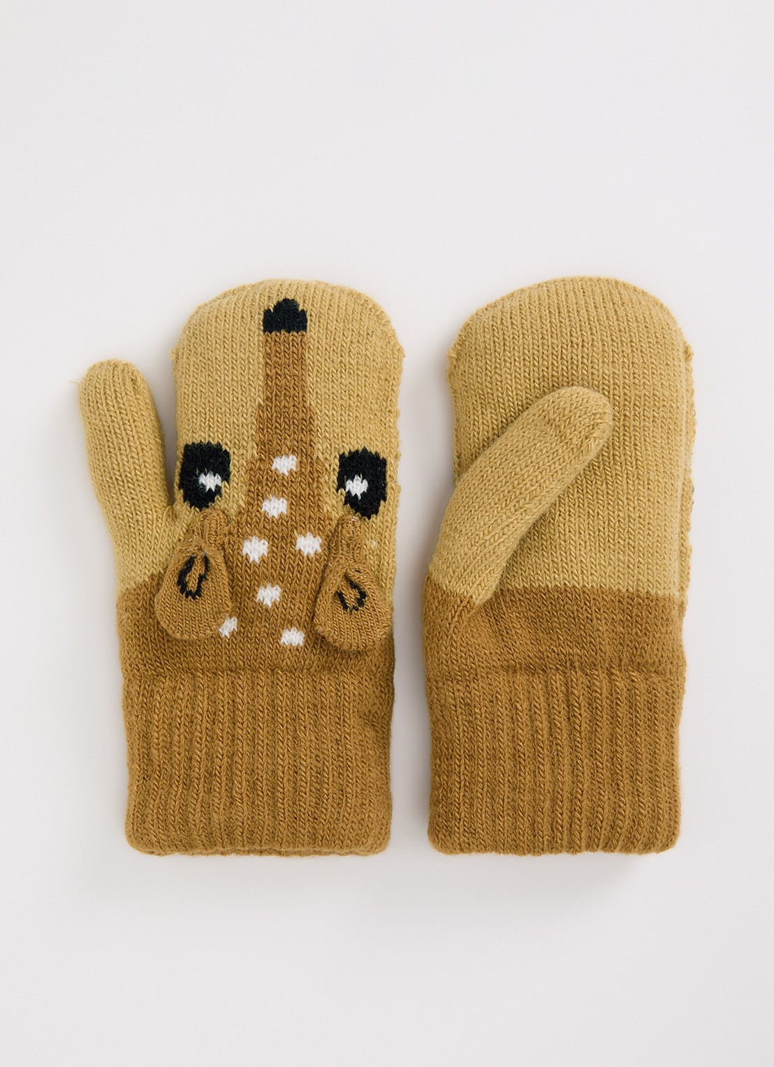 Molo Kenau wanten met applicatie - voorkant camel