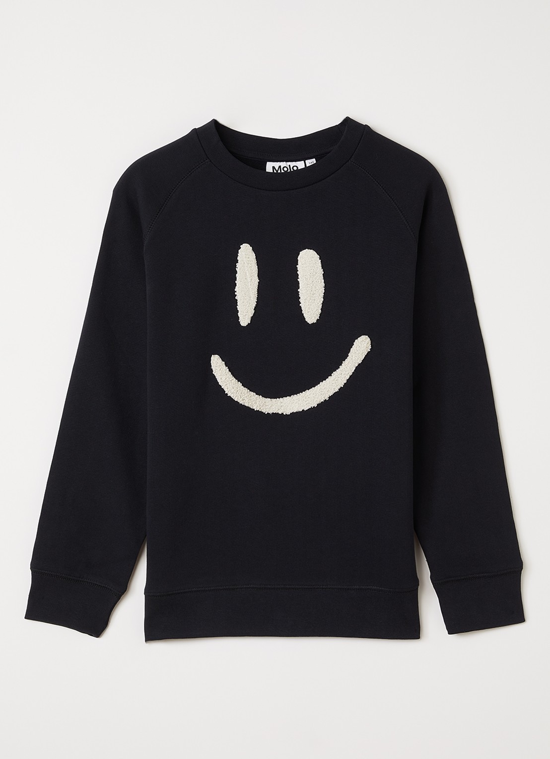 Molo Mike sweater met borduring - voorkant 2 zwart