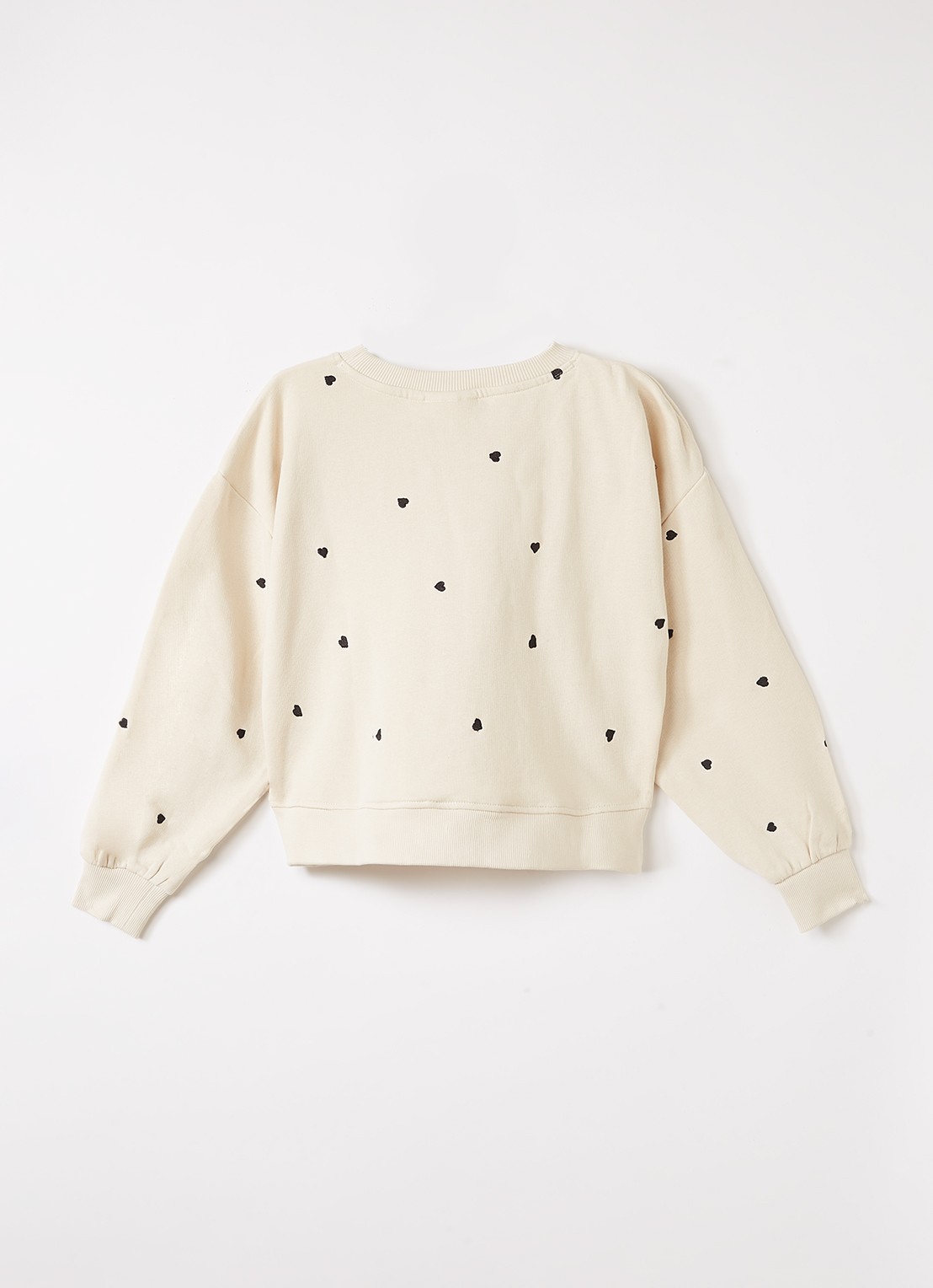 Molo Miki sweater met borduring - voorkant 3 zand