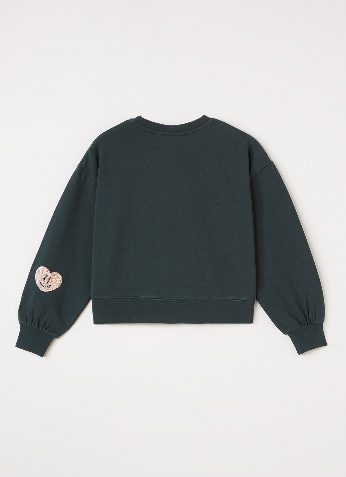 Molo Miki sweater met pailletten - voorkant 2 groen