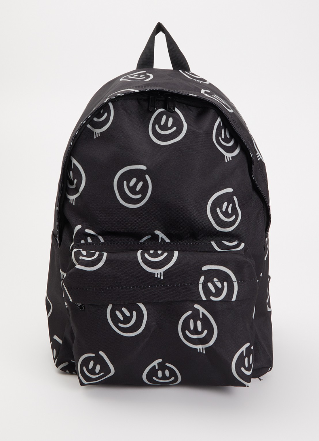 Molo Mio rugzak met print en 12 inch laptopvak - voorkant 3 zwart