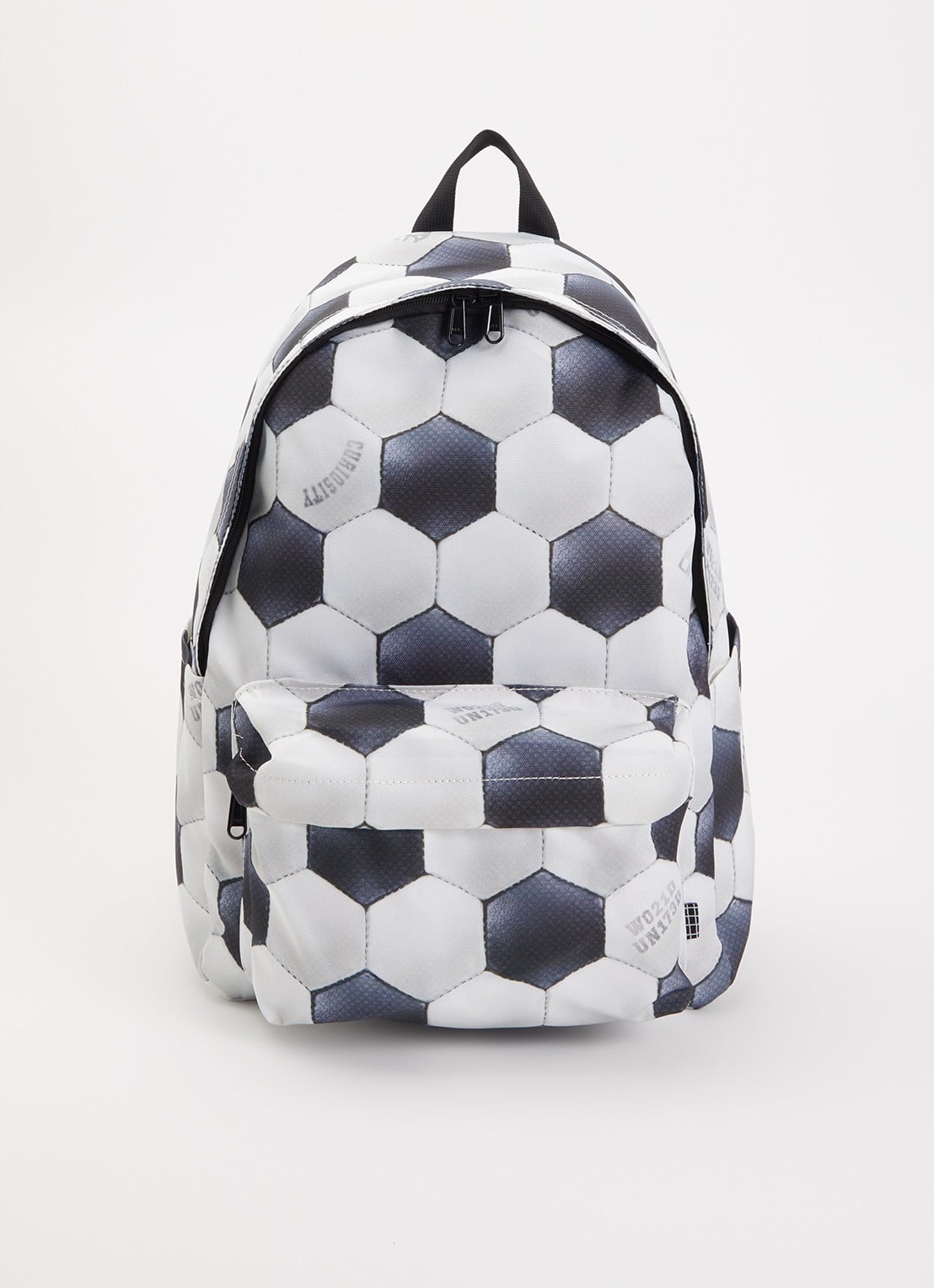 Molo Mio rugzak met print en 12 inch laptopvak - voorkant 3 gebroken wit