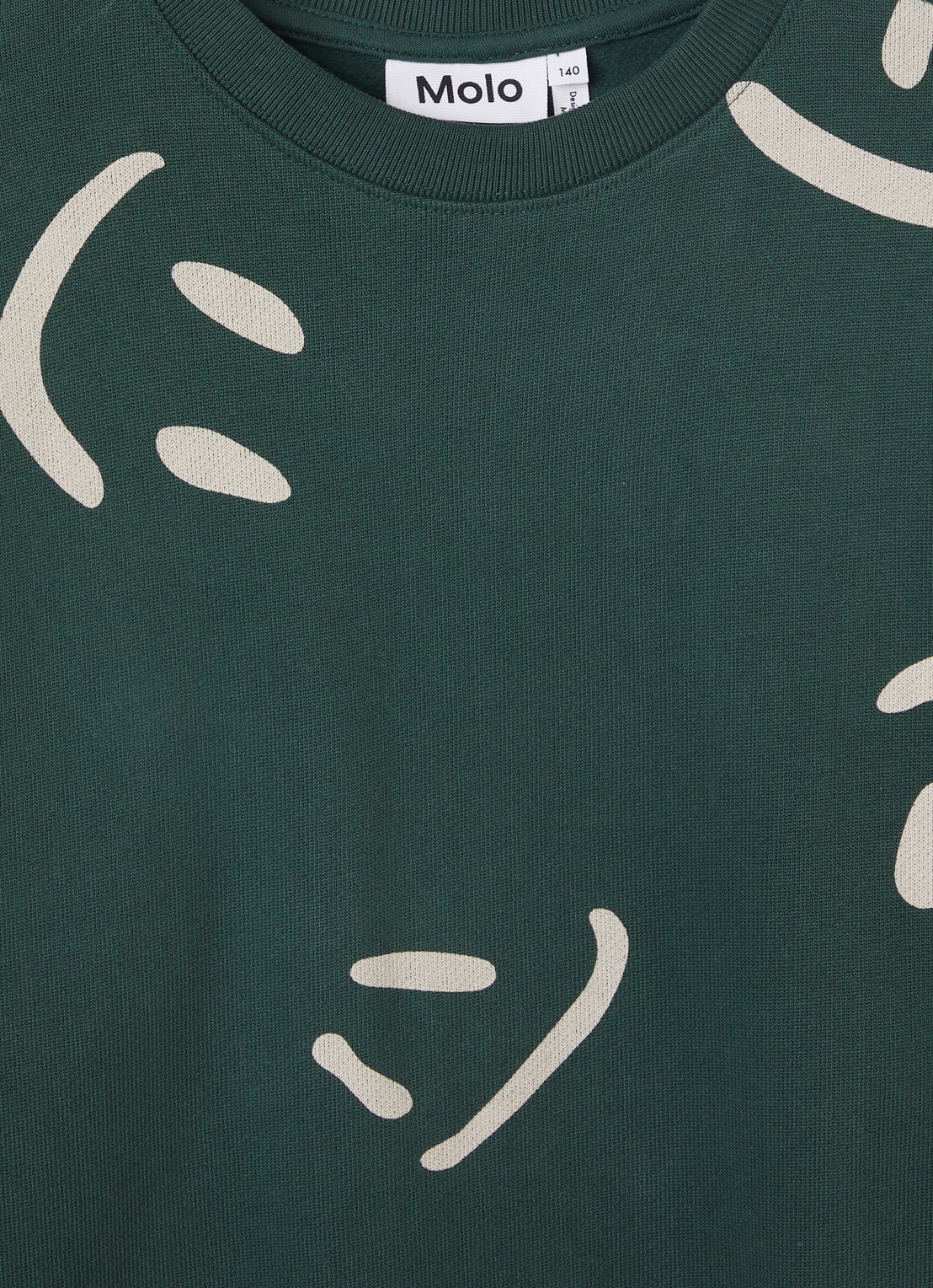 Molo Monti sweater met print - detail groen