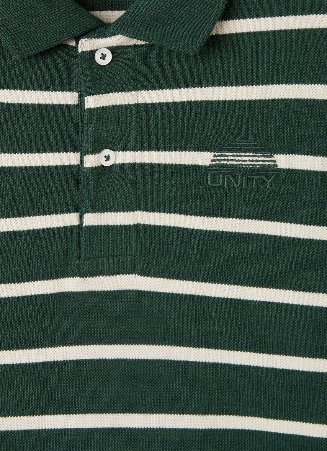 Molo Rey polo met streepprint - detail 3 groen