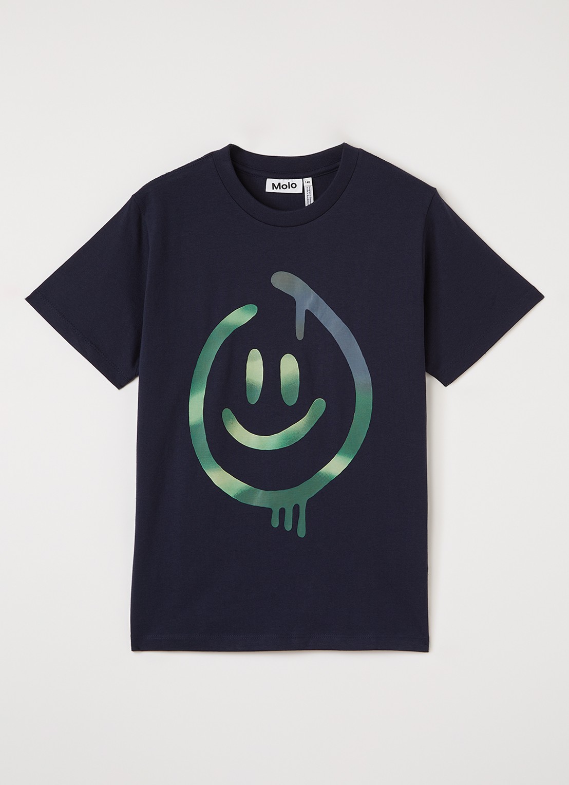 Molo Riley T-shirt met print - voorkant donkerblauw