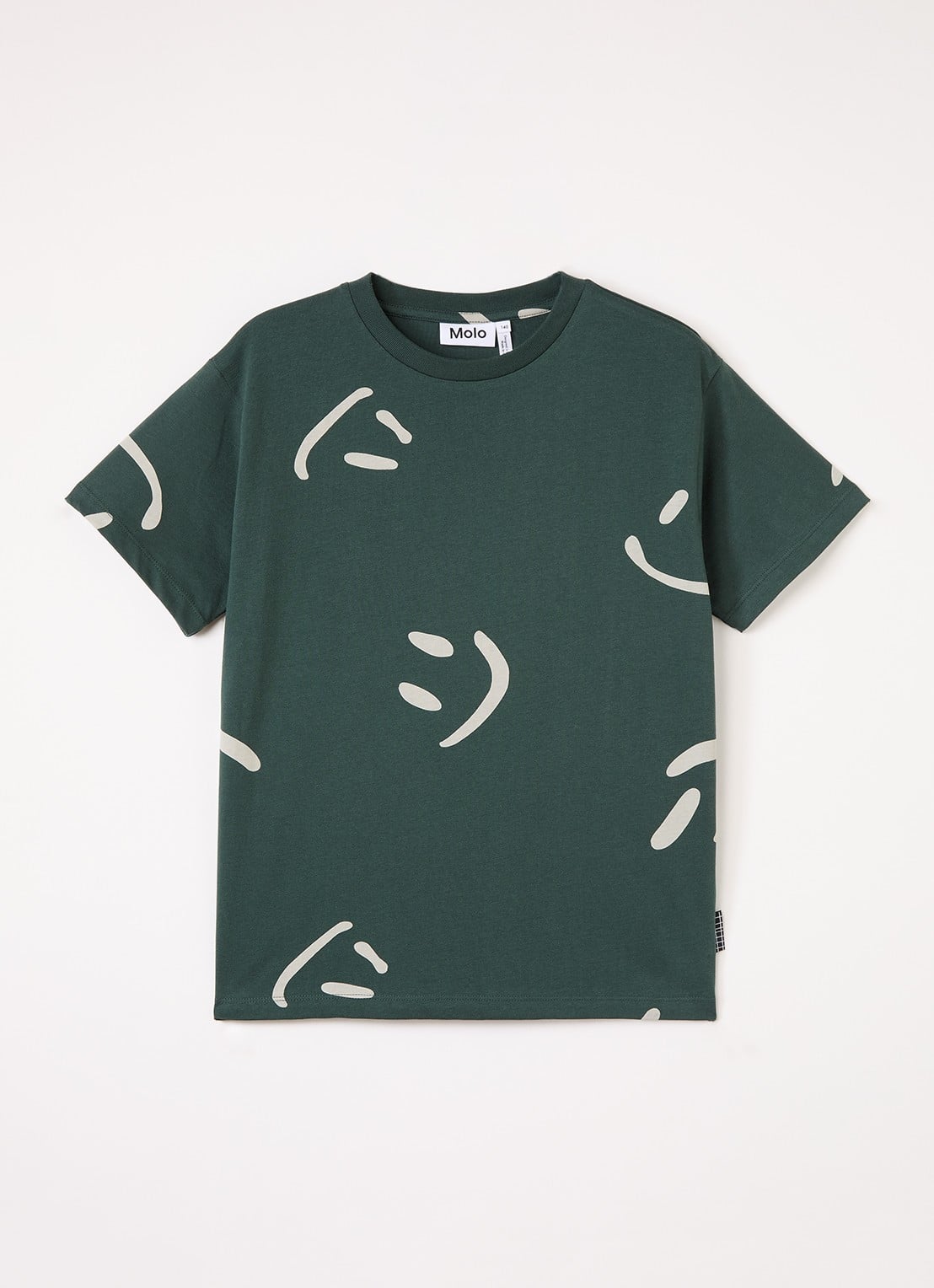 Molo Riley T-shirt met print - voorkant donkergroen