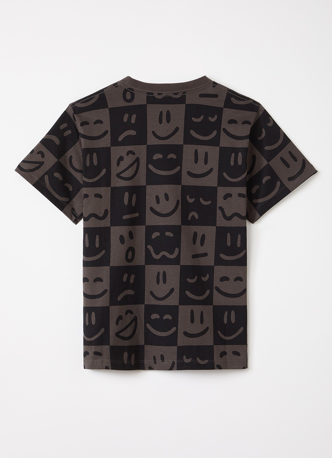Molo Riley T-shirt met ruitdessin - voorkant 2 zwart