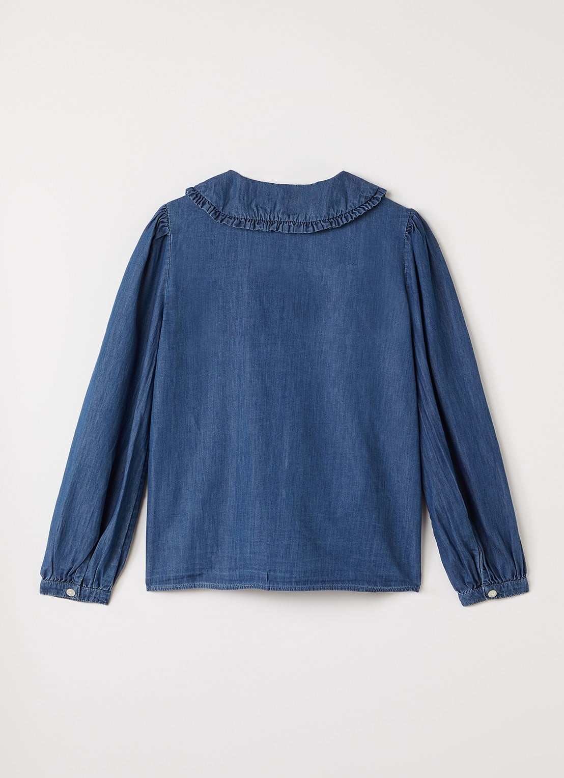 Molo Robbin blouse van chambray - voorkant 3 indigo