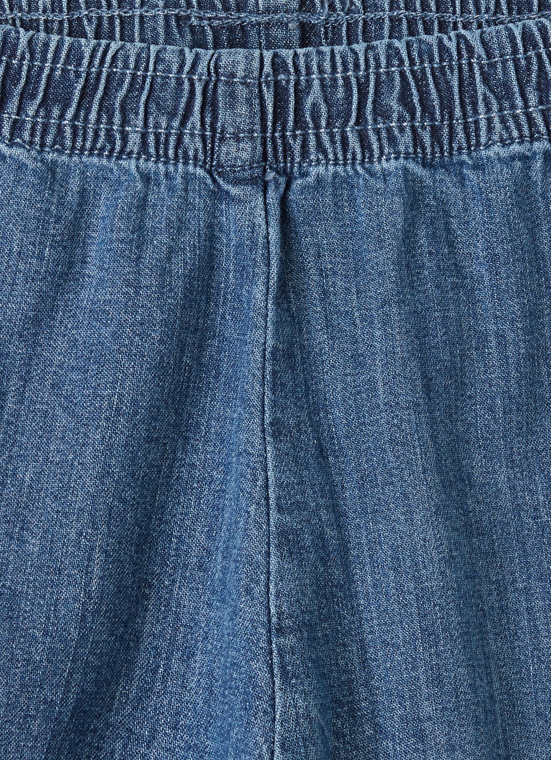 Molo Sae tapered fit cargobroek van chambray - detail 3 indigo