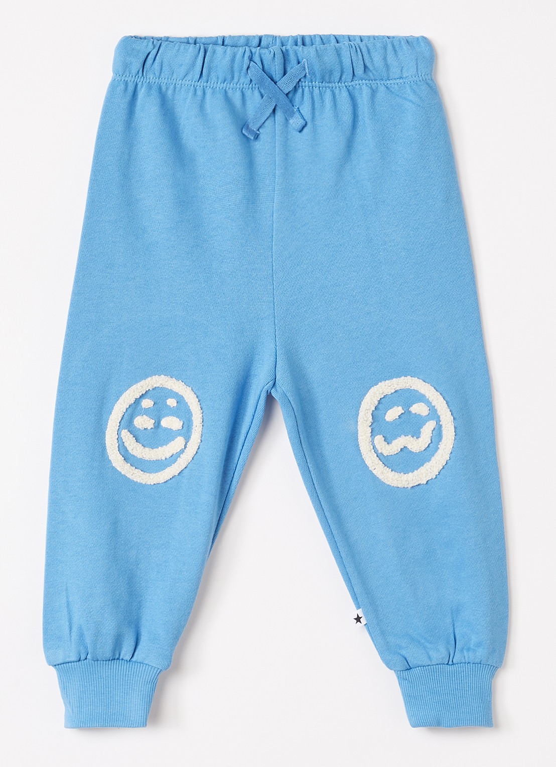 Molo Simeon tapered fit joggingbroek met borduring - voorkant 2 blauw