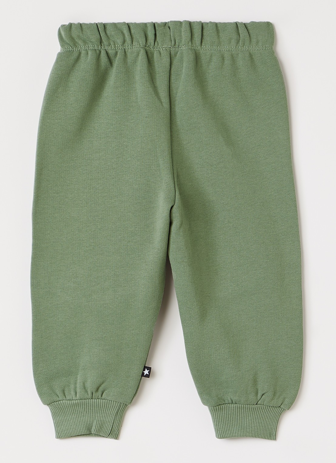 Molo Simeon tapered fit joggingbroek met print - voorkant 2 legergroen