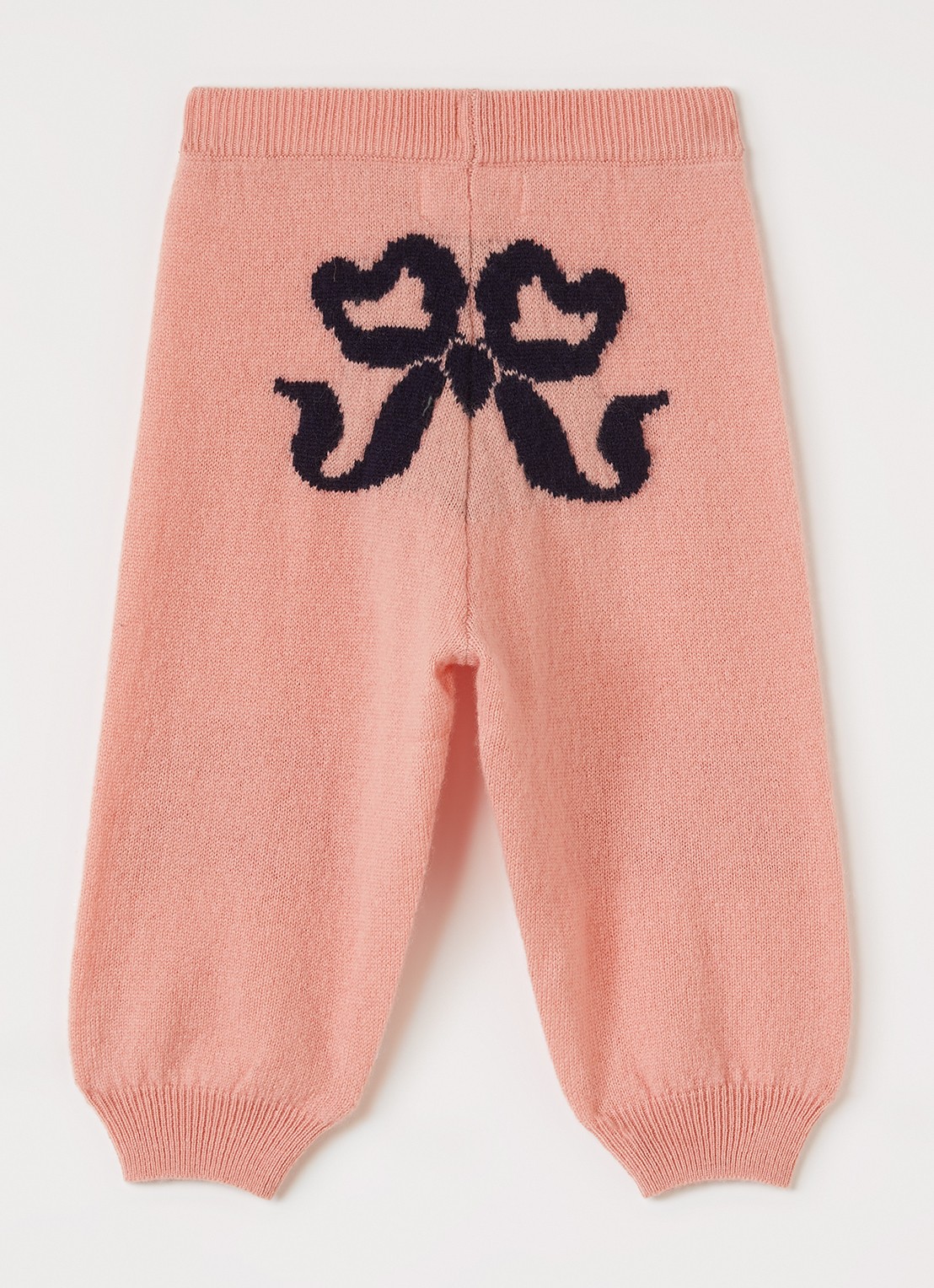 Molo Solana tapered fit babybroek van wol - voorkant 2 lichtroze