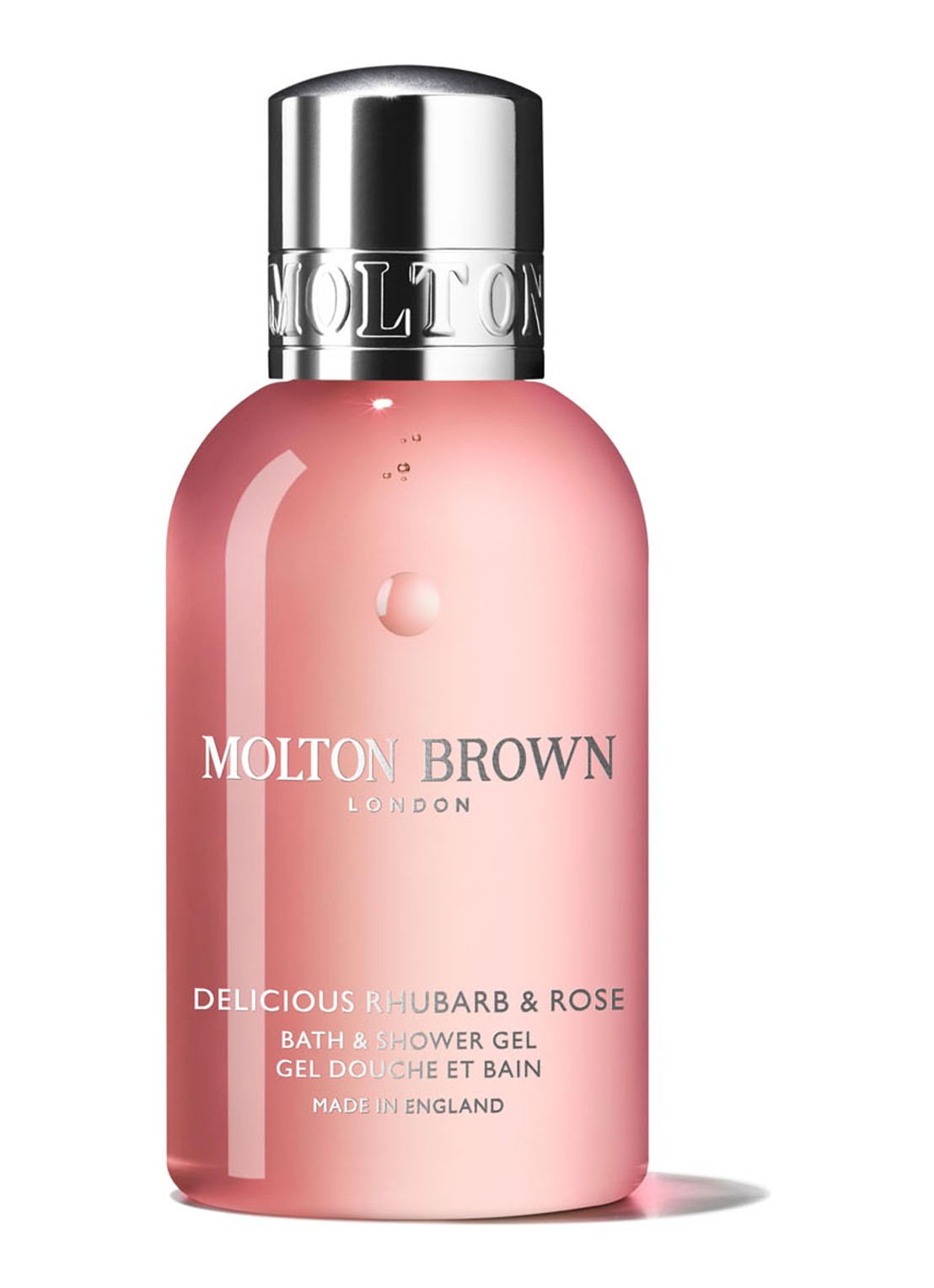 Molton Brown Delicious Rhubarb & Rose Bath & Shower Gel - travel size bad- & douchegel - voorkant 2 undefined