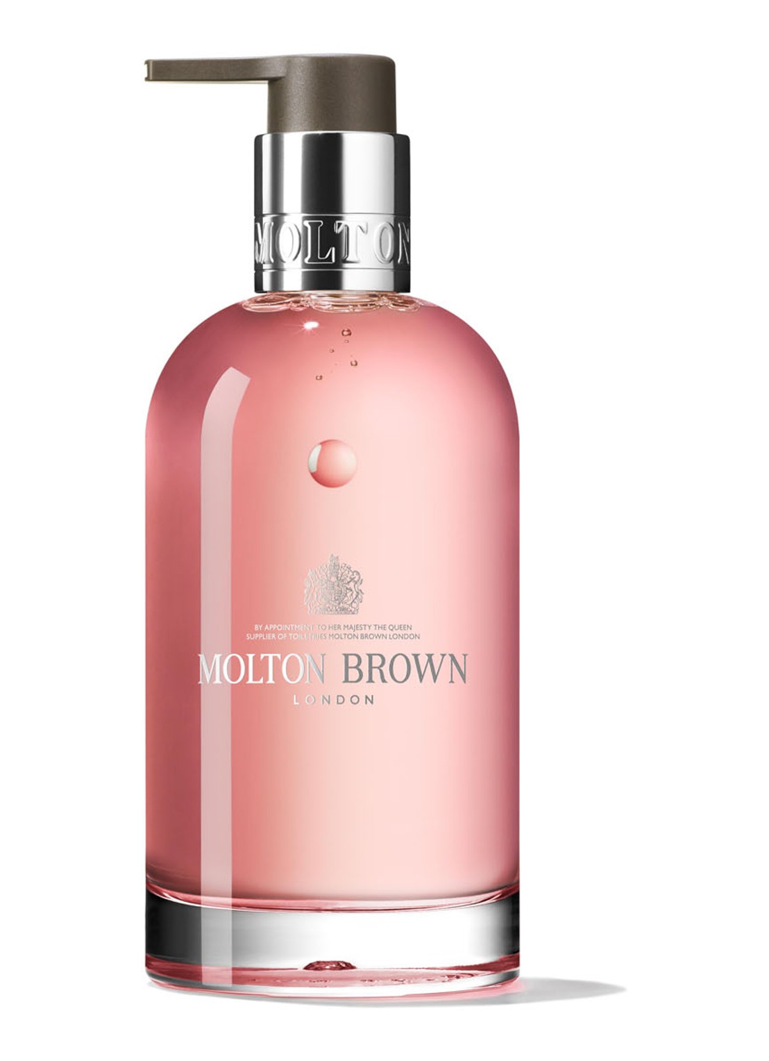 Molton Brown Delicious Rhubarb & Rose Fine Liquid Hand Wash Glass Bottle - hanzeep - voorkant undefined