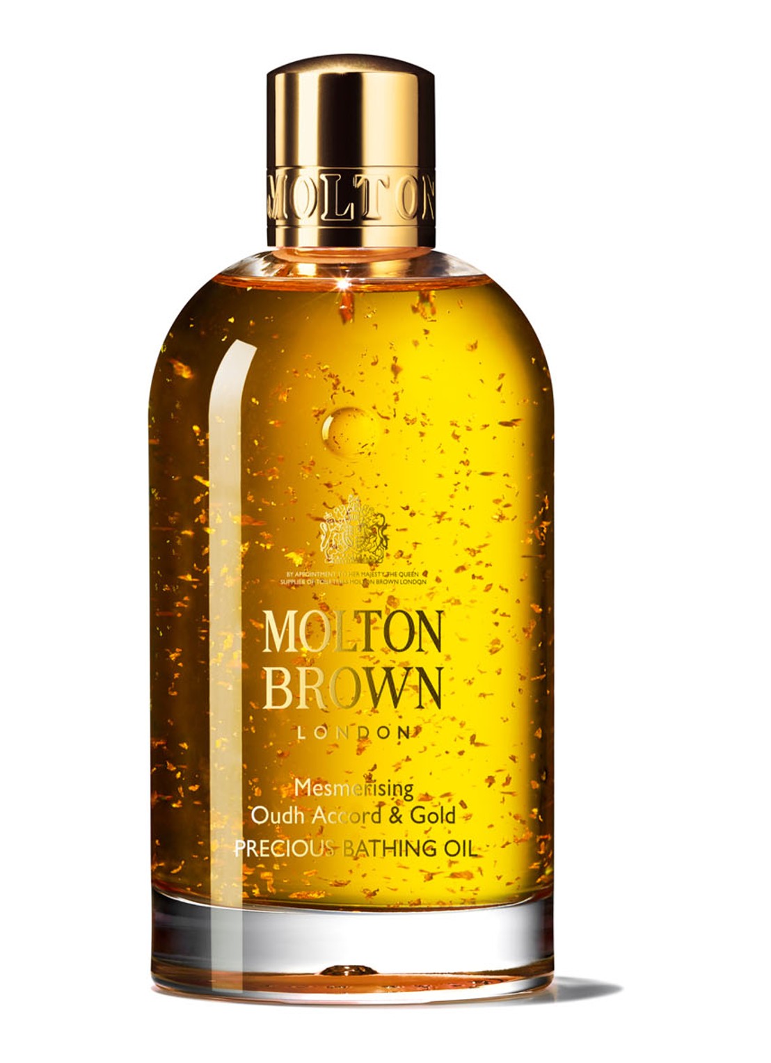Molton Brown Mesmerising Oudh Accord & Gold Precious Bathing Oil - badolie - voorkant undefined
