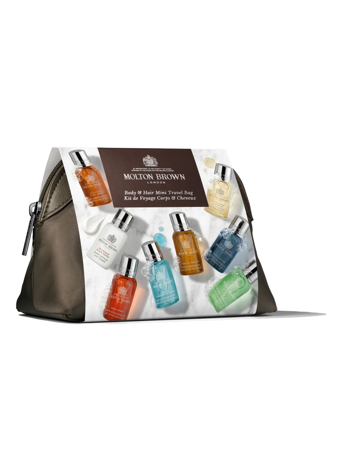 Molton Brown The Classic Explorer Body & Hair Mini Travel Bag - verzorgingsset - voorkant 4 undefined