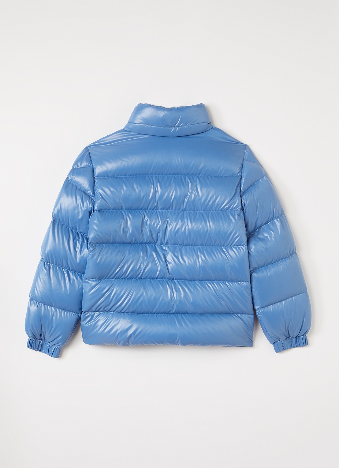 Moncler Alaxios pufferjack met donsvulling en steekzakken - achterkant lichtblauw