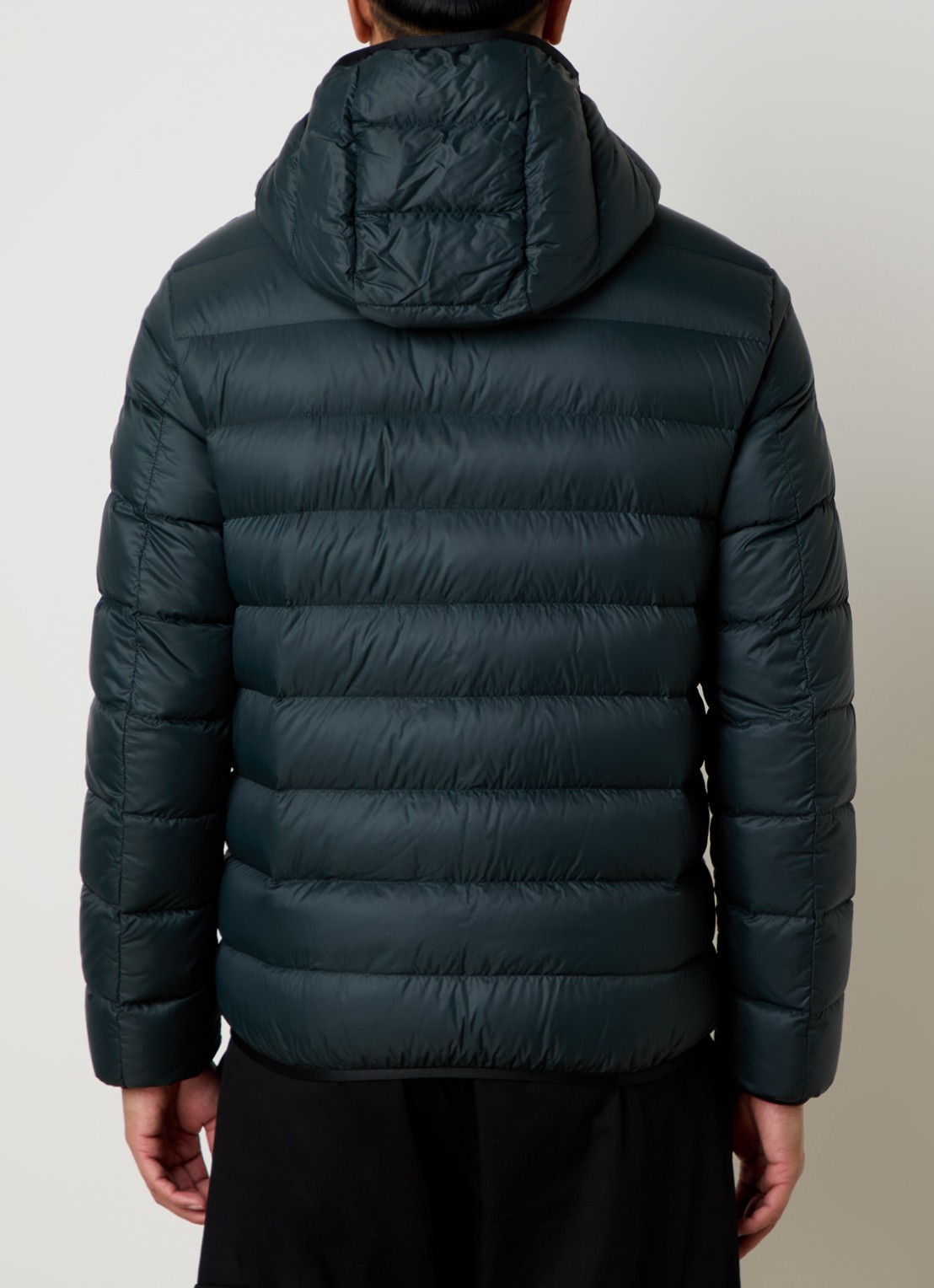 Moncler Alrai gewatteerde jas met donsvulling - achterkant olijfgroen