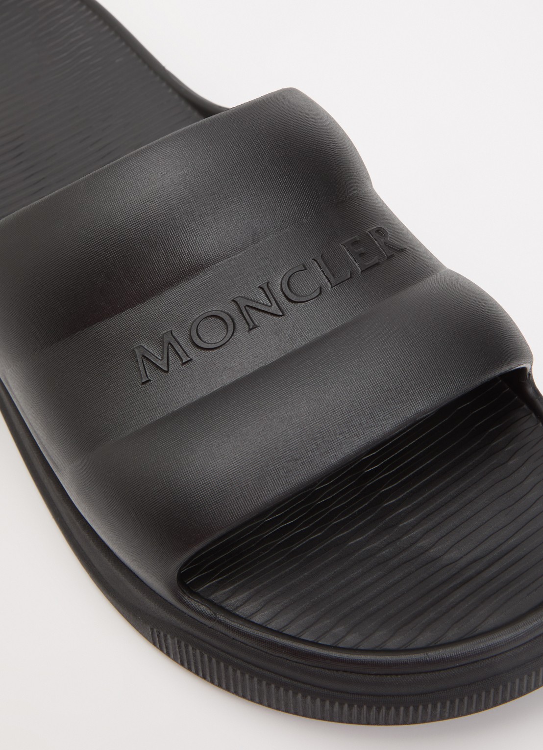 Moncler Altive slipper met logo - detail 4 zwart