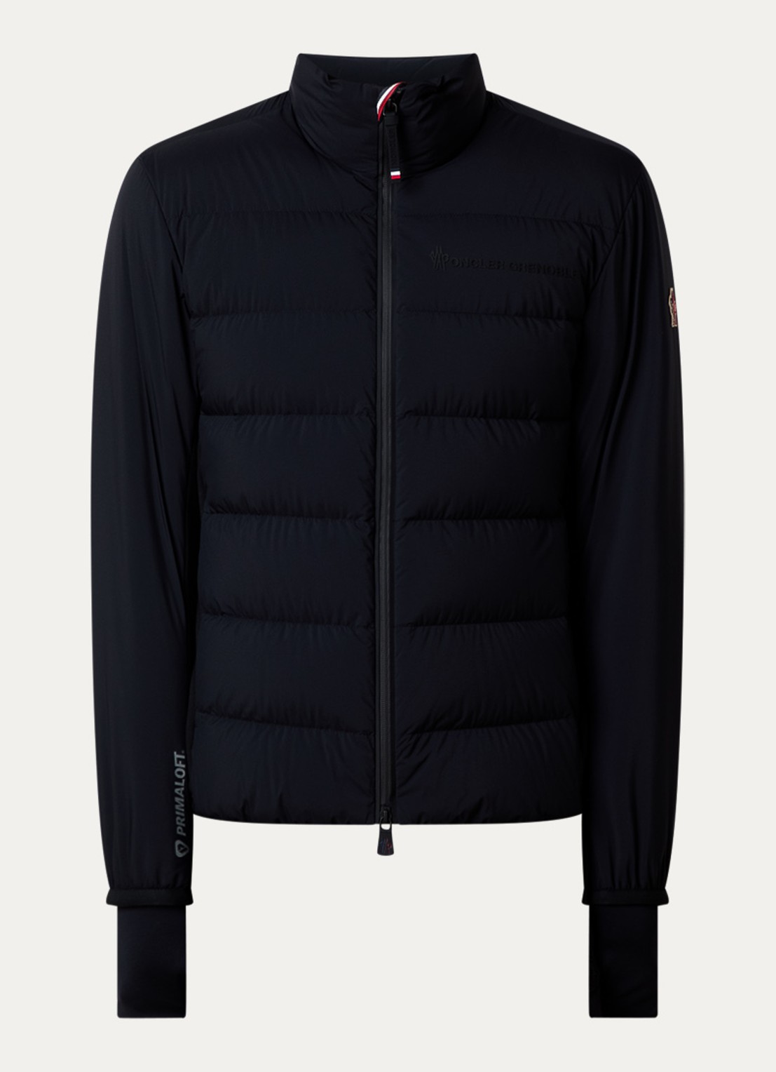 Moncler Araripe gewatteerd jack met donsvulling en waterafstotende coating - voorkant zwart