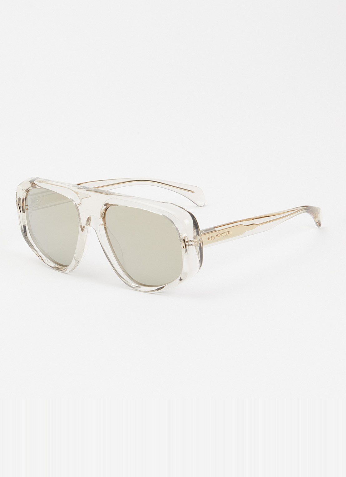 Moncler Auron zonnebril ME6035U - voorkant 4 gebroken wit