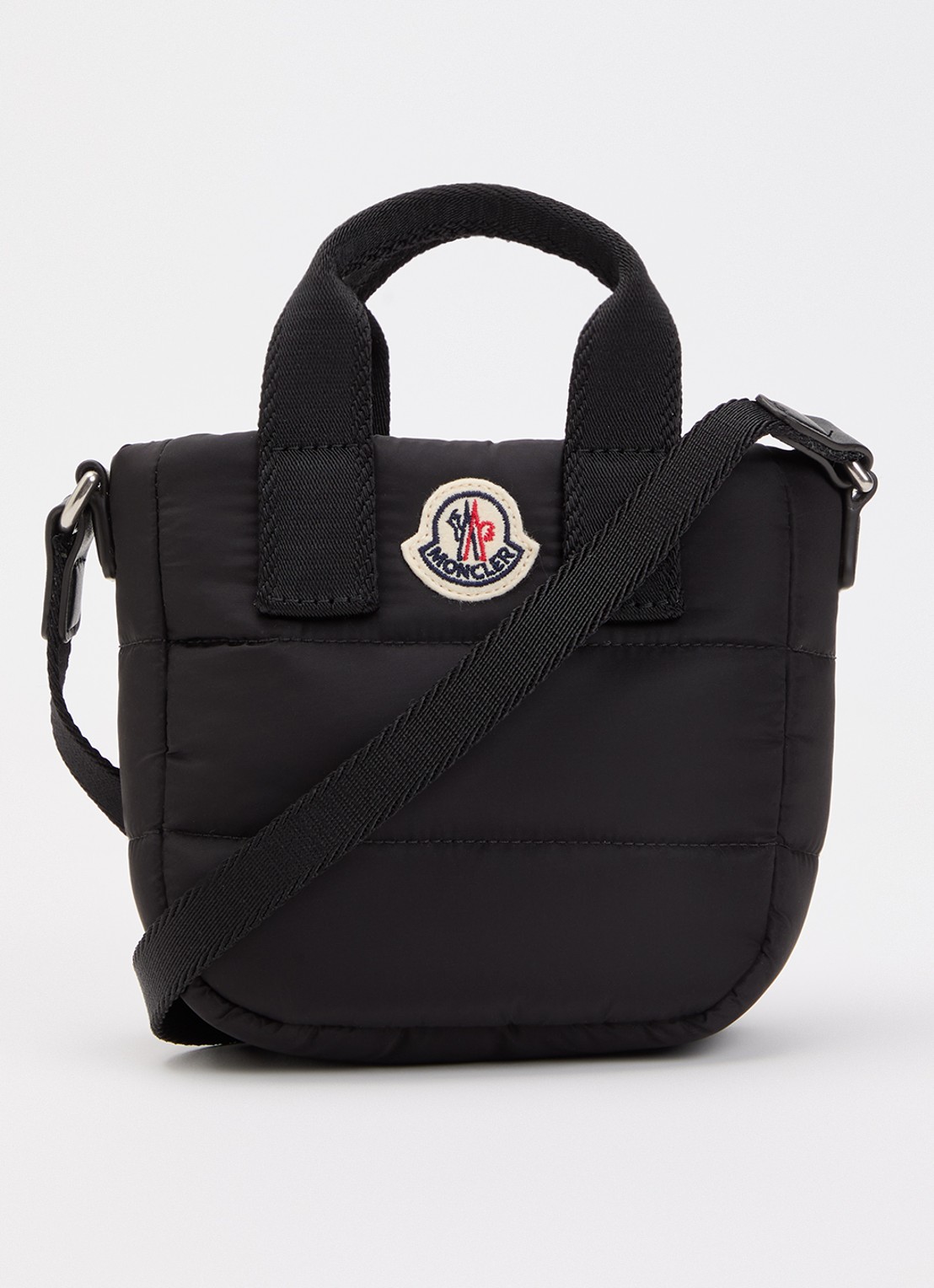 Moncler Baby Caradoc schoudertas met logo  - voorkant zwart