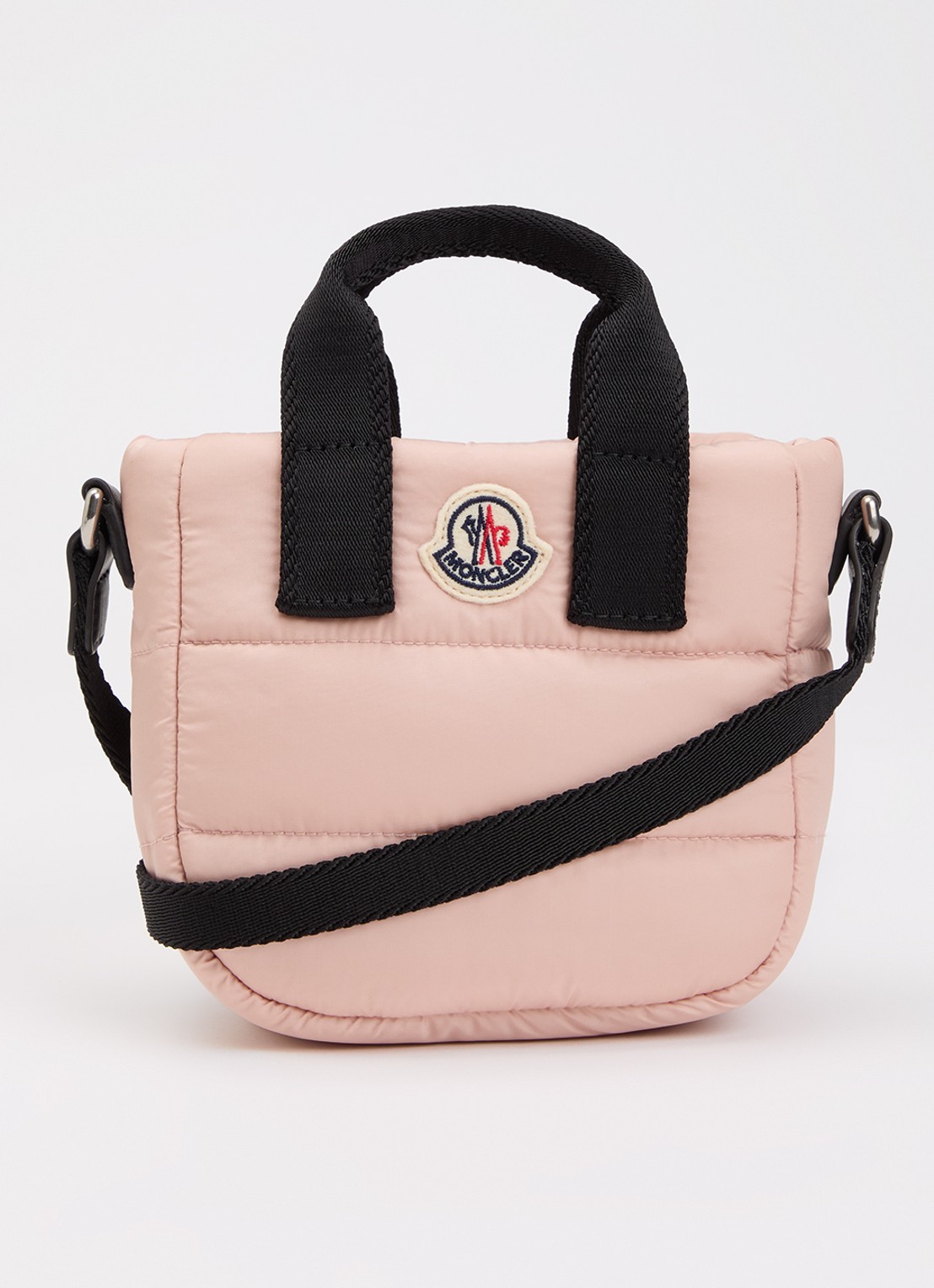 Moncler Baby Caradoc schoudertas met logo  - voorkant 5 lichtroze