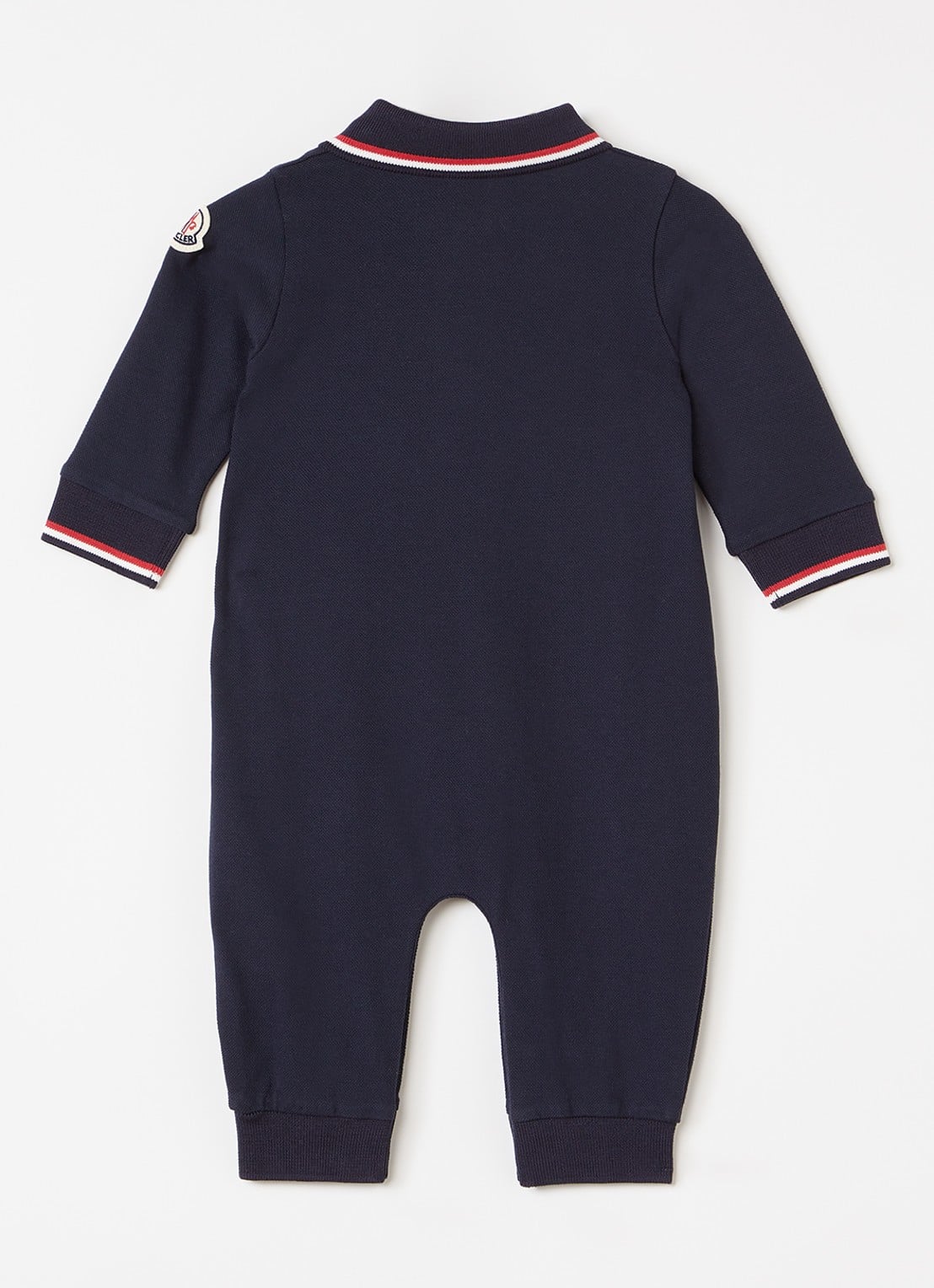 Moncler Babypak met kraag - voorkant 2 donkerblauw