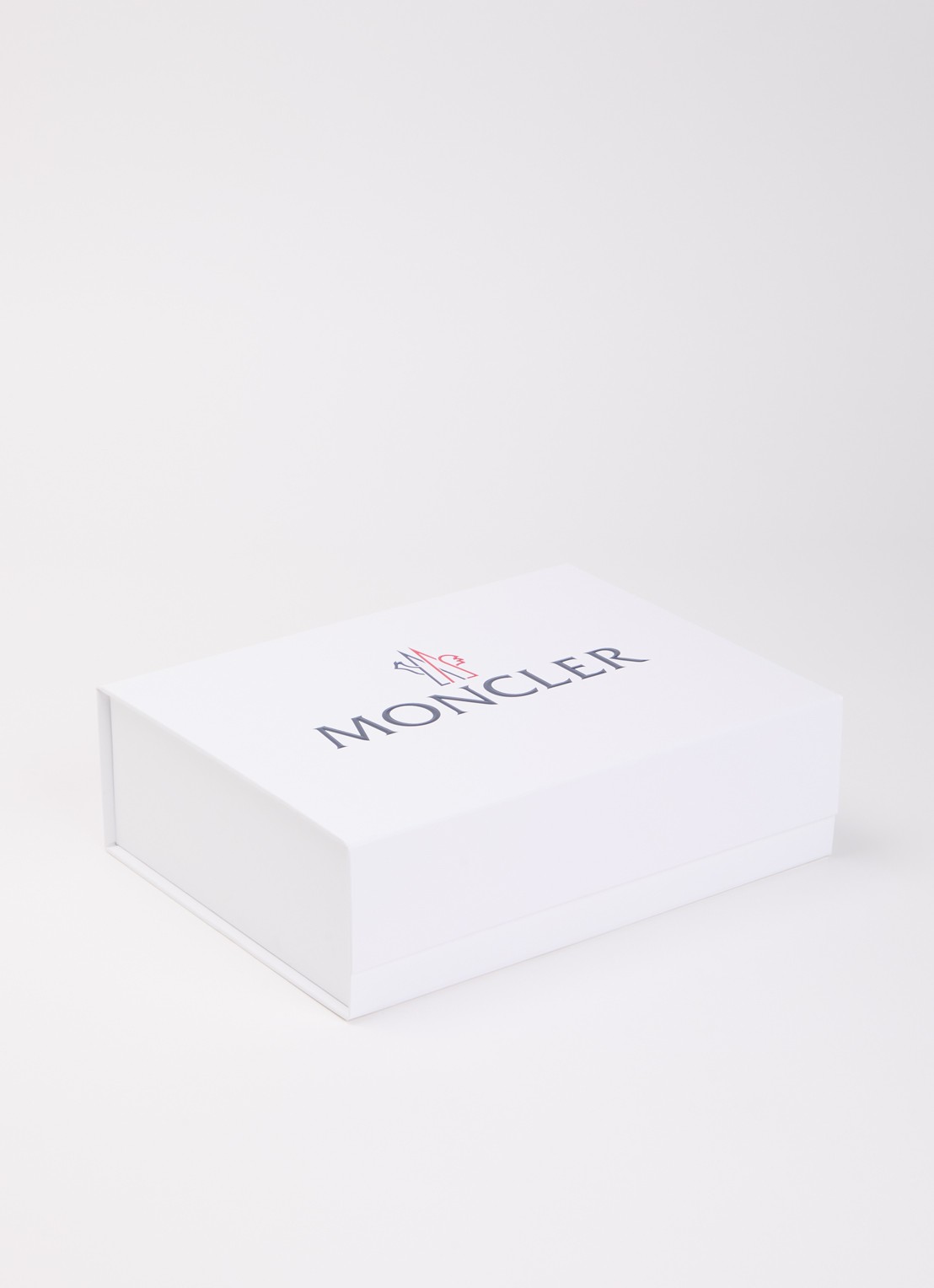 Moncler Babypak met logo in giftbox - detail donkerblauw