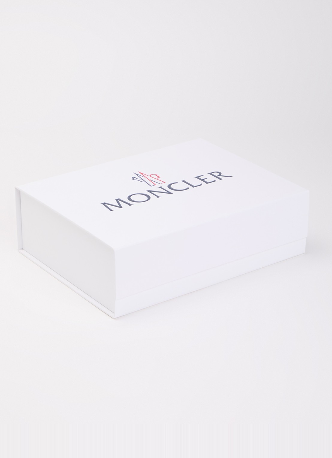 Moncler Babypak met streepprint en logo in giftbox - detail beige