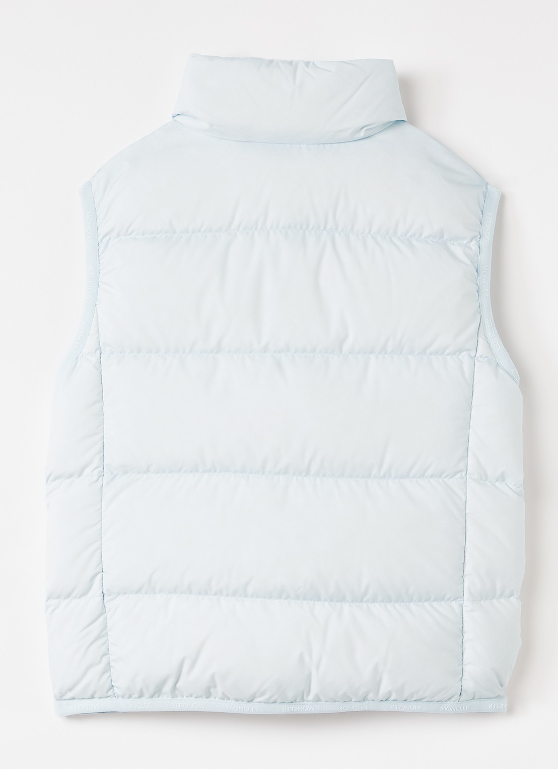Moncler Badia bodywarmer met donsvulling - achterkant 3 lichtblauw