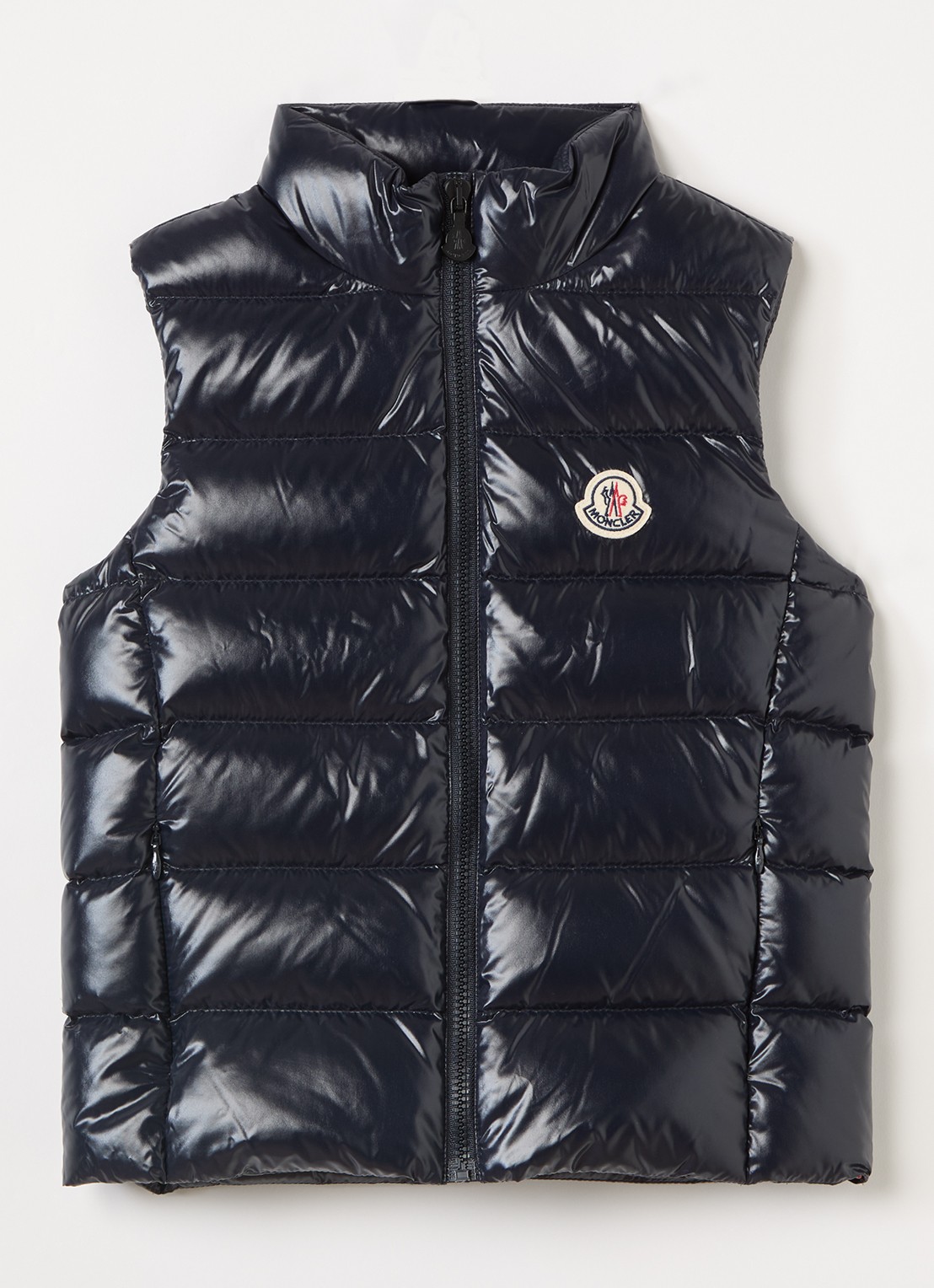 Moncler Badia gewatteerde bodywarmer met donsvulling - voorkant 2 donkerblauw