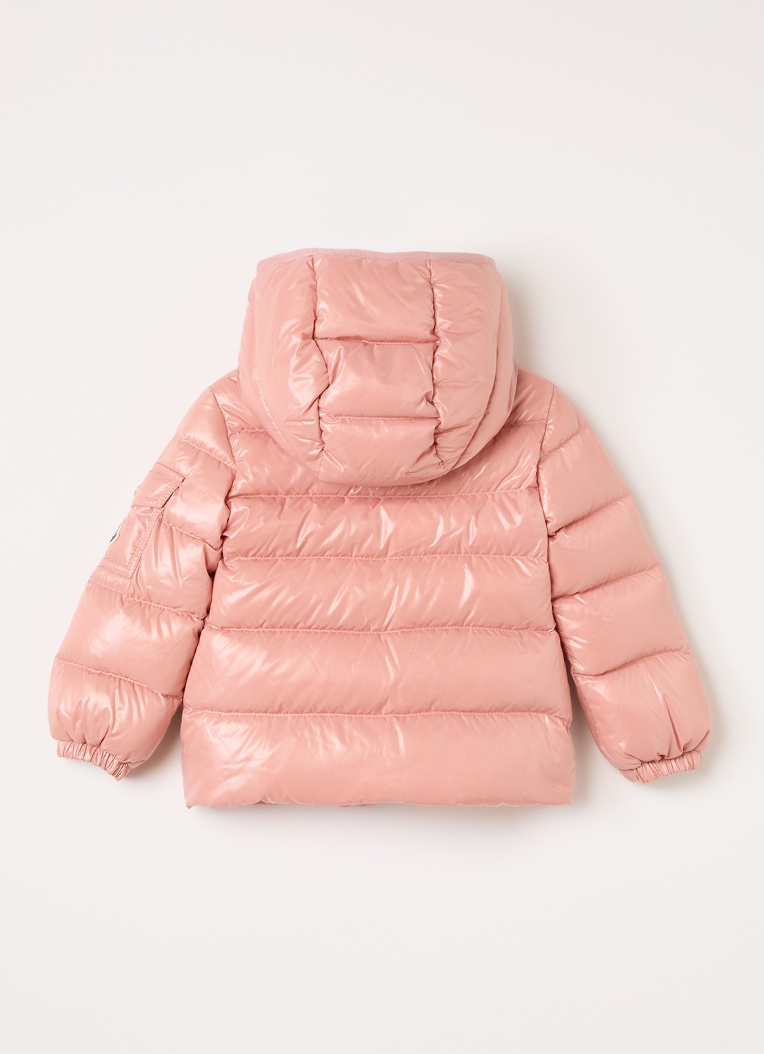 Moncler Bady puffer jack met donsvulling - achterkant 3 oudroze