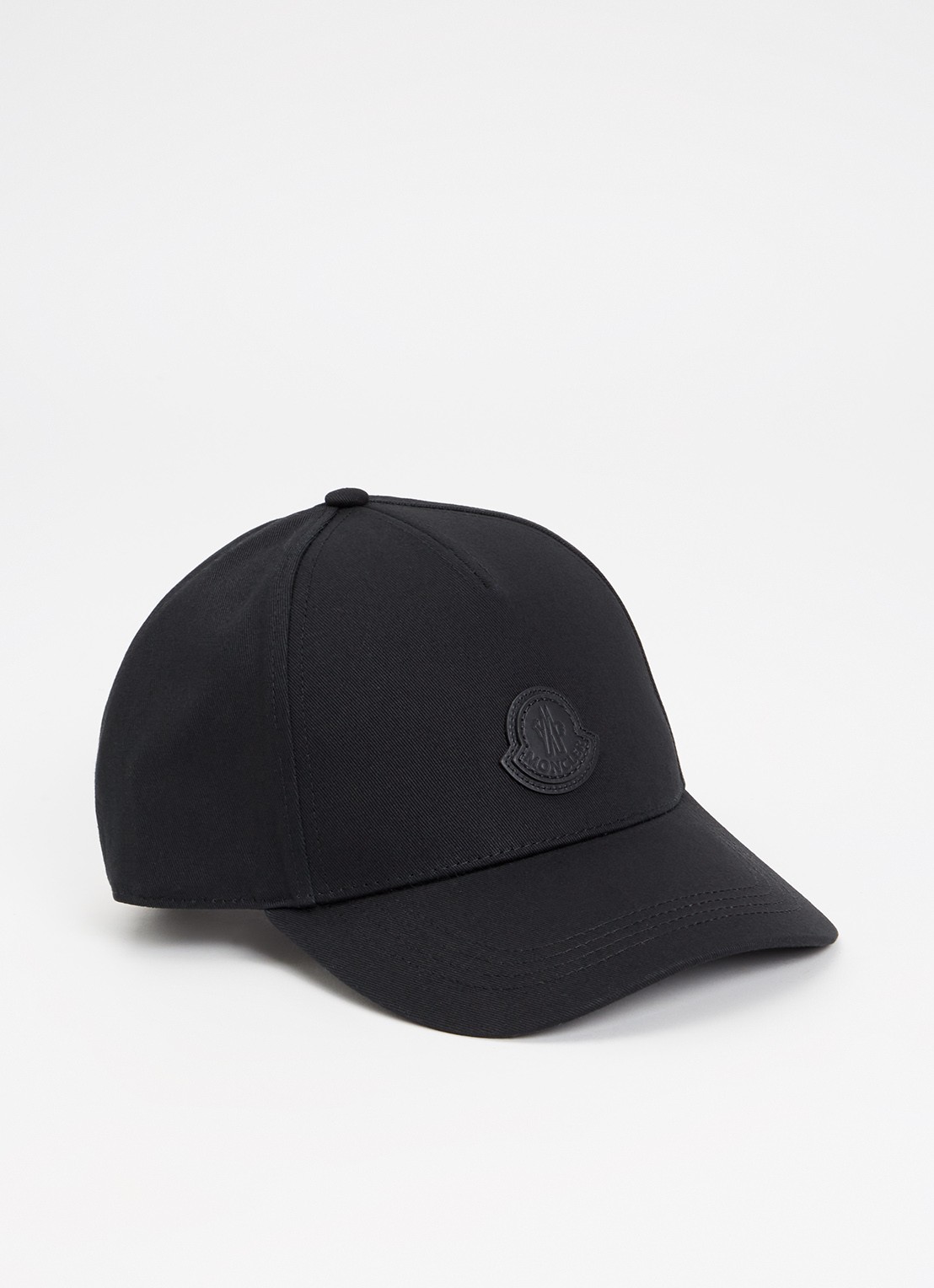 Moncler Baseball pet met logo - voorkant 2 zwart