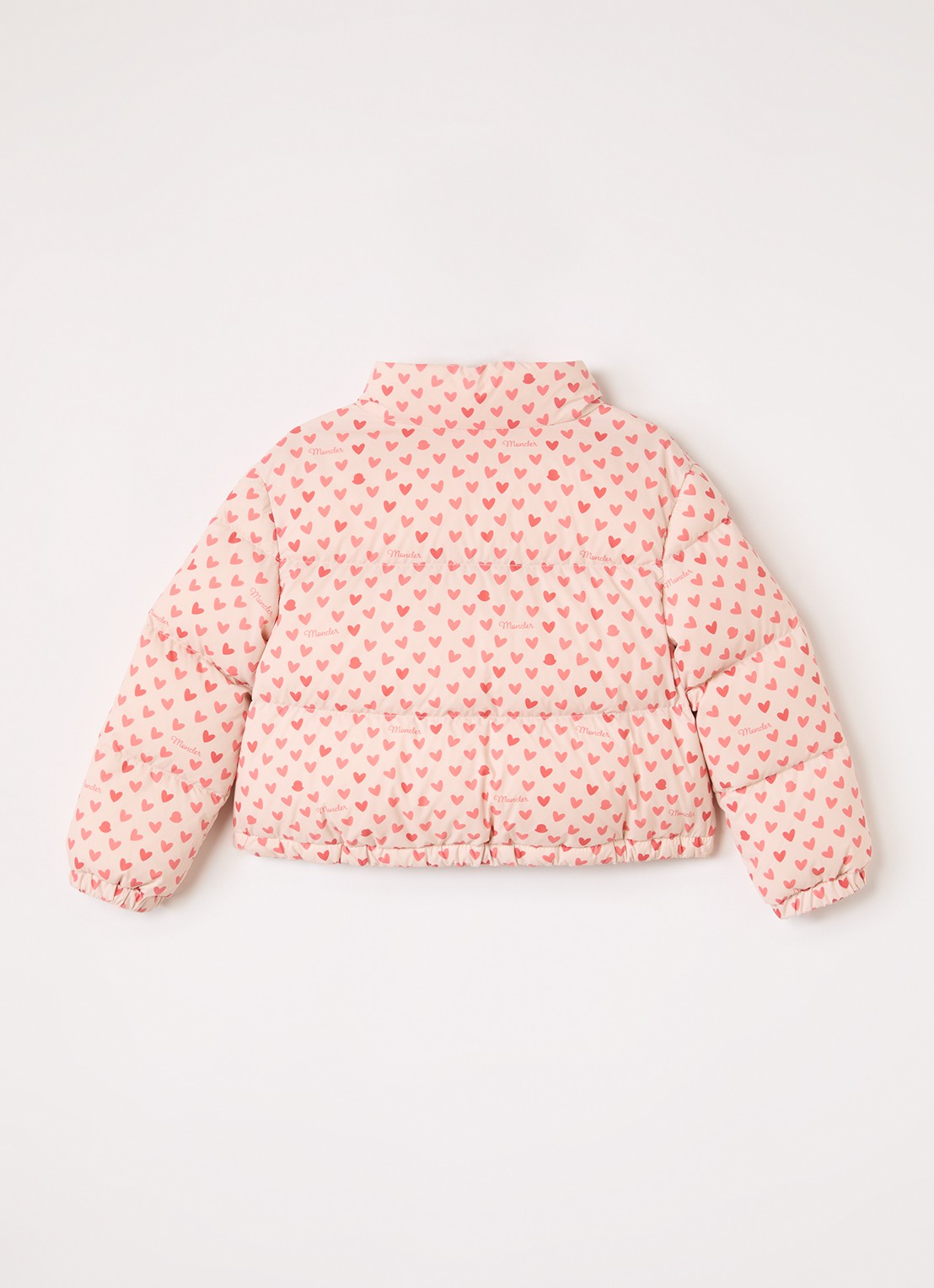 Moncler Bashira puffer jack met donsvulling - achterkant 3 lichtroze