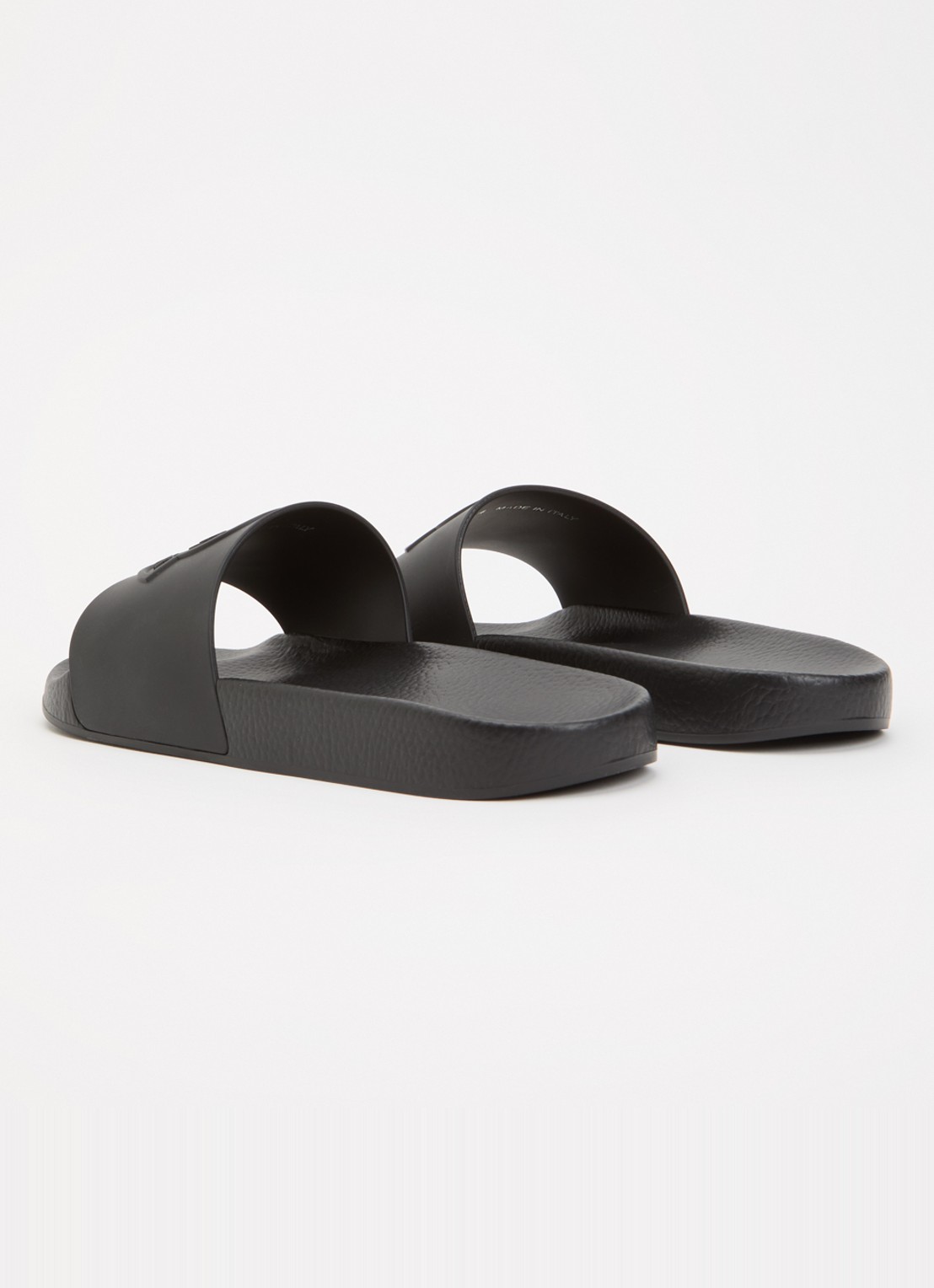 Moncler Basile slipper met logo - achterkant 2 zwart
