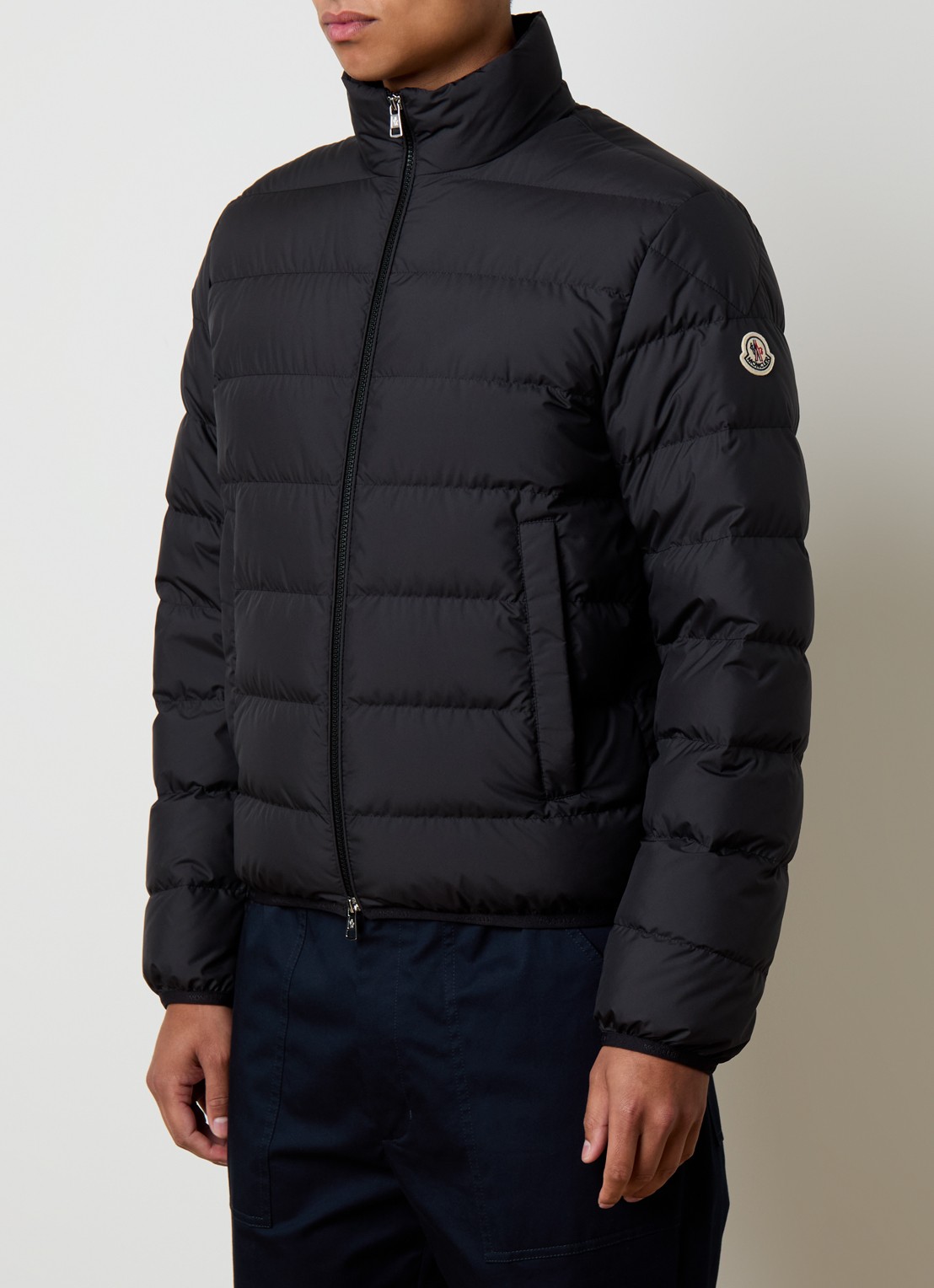 Moncler Baudinet puffer jack met donsvulling en steekzakken - detail 2 zwart