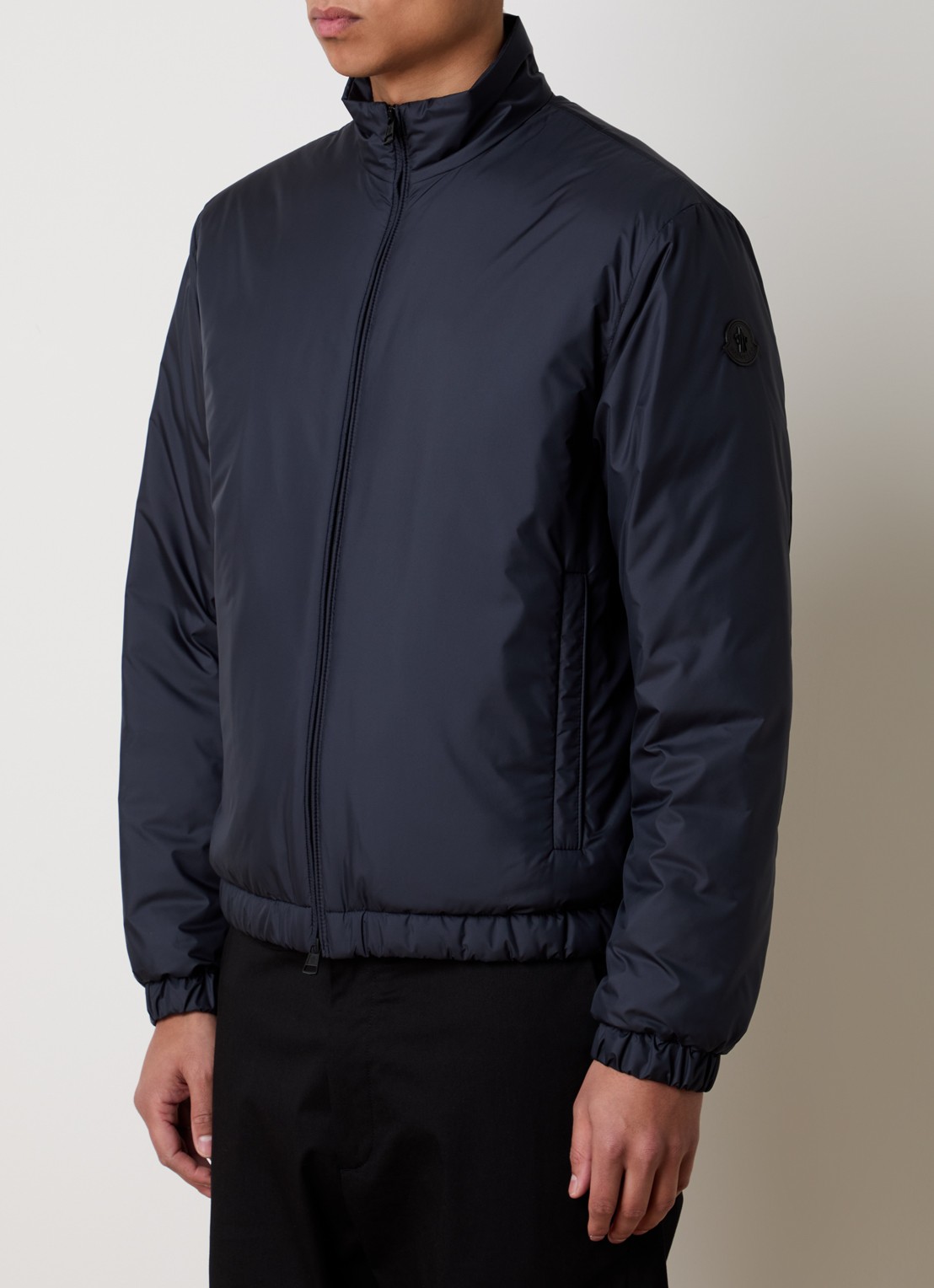 Moncler Berre gewatteerd jack met donsvulling - detail 2 donkerblauw