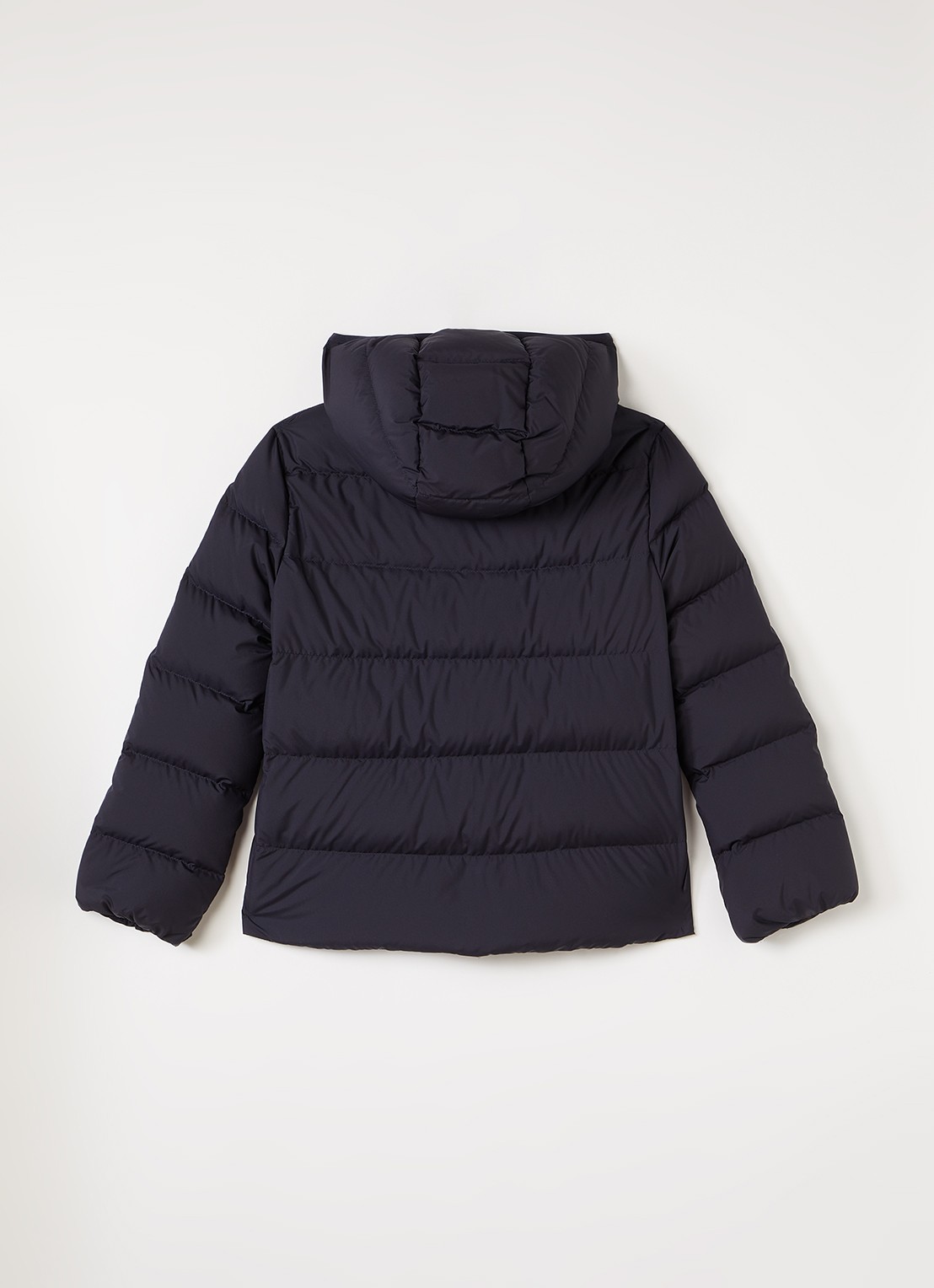 Moncler Beulah pufferjack met donsvulling en steekzakken  - achterkant 3 donkerblauw
